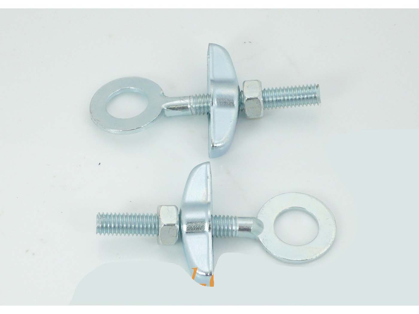 Diverse / Import Napínák řetězu M6, průměr otvoru 11 mm, délka 50 mm, přidržná destička 30×5 mm, pro Miele, DKW, Rixe, Göricke, Gritzner MG00009359