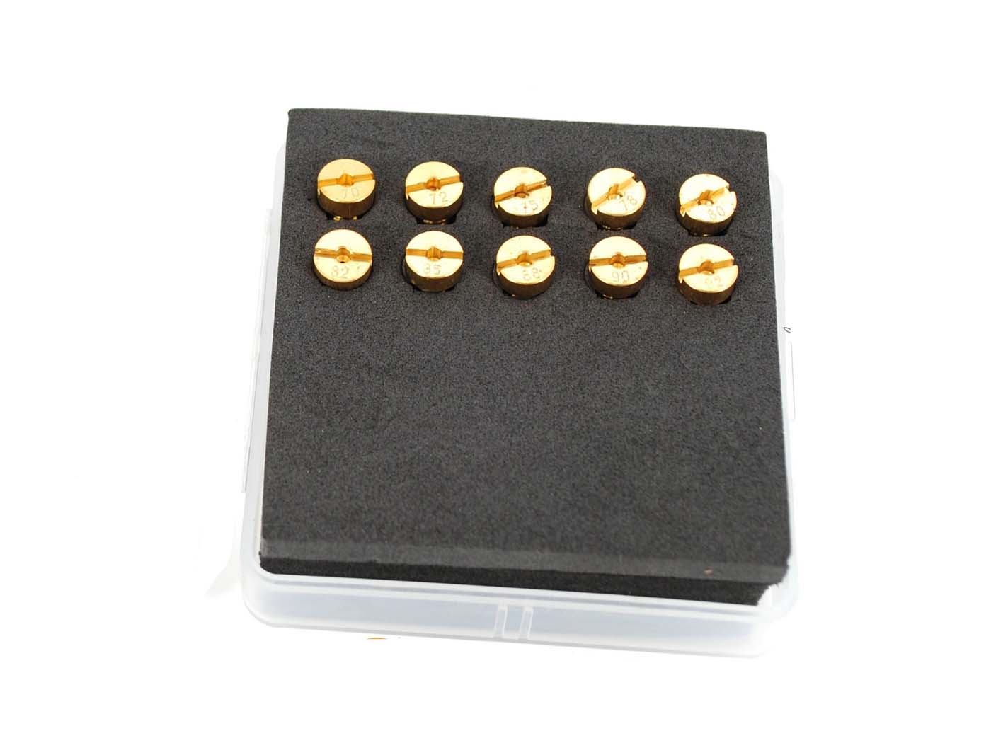 Diverse / Import Hlavní trysky mosazné 5 mm sada 70–92 pro Dell Orto MG00006727