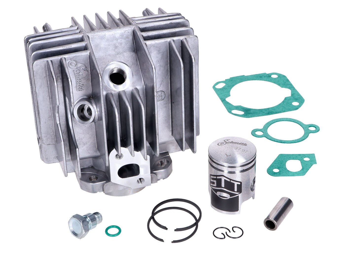 Sada válce Schmitt 50 ccm / 38 mm (zdvih 42 mm) verze moped 25 km/h pro Sachs 504, 505, Hercules Prima STT53433