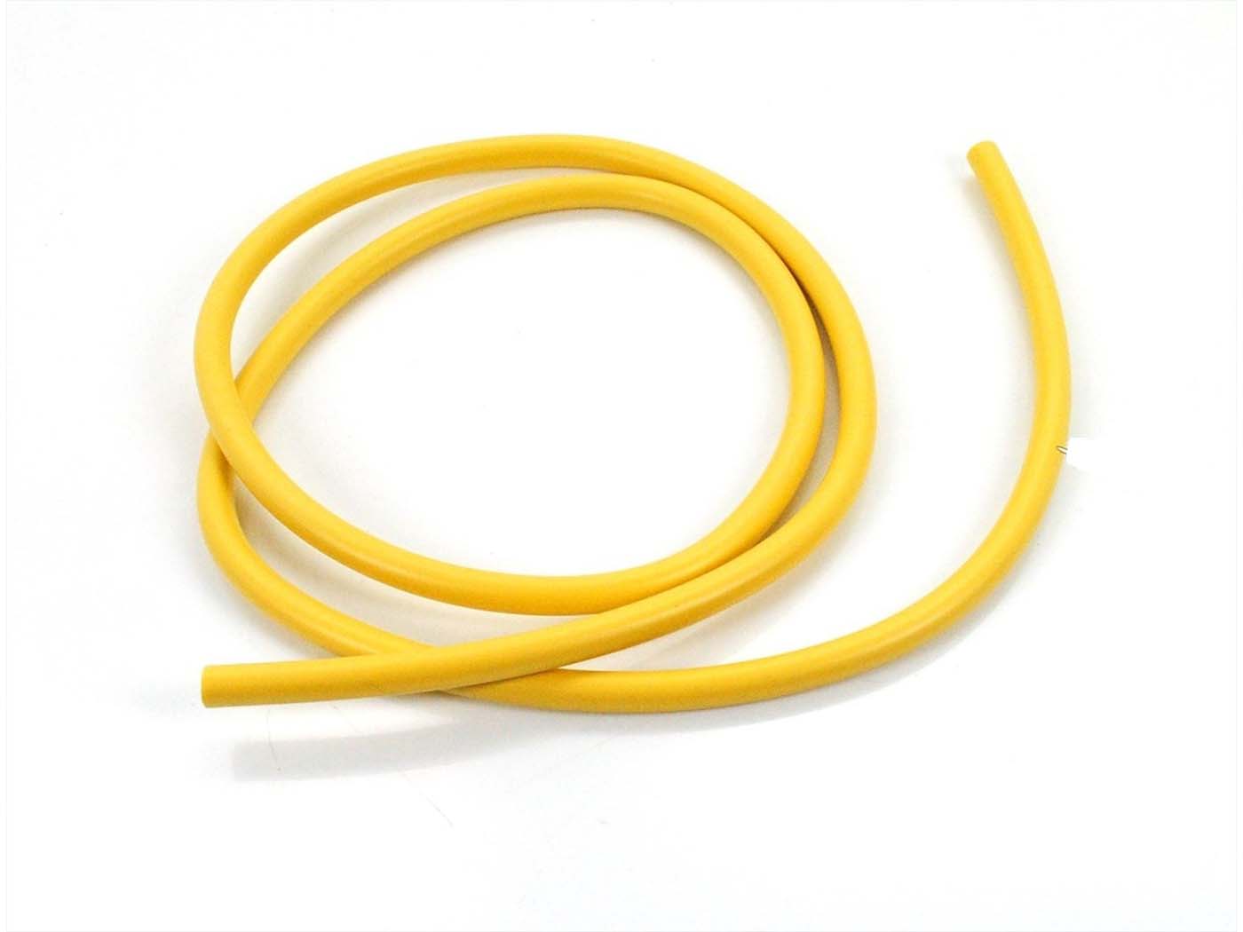 Diverse / Import Zapalovací kabel 1 m žlutý silikonový D=7 mm pro Zündapp, Kreidler, Hercules, Puch, KTM, DKW, Moped, skútr, motocykl MG00041324