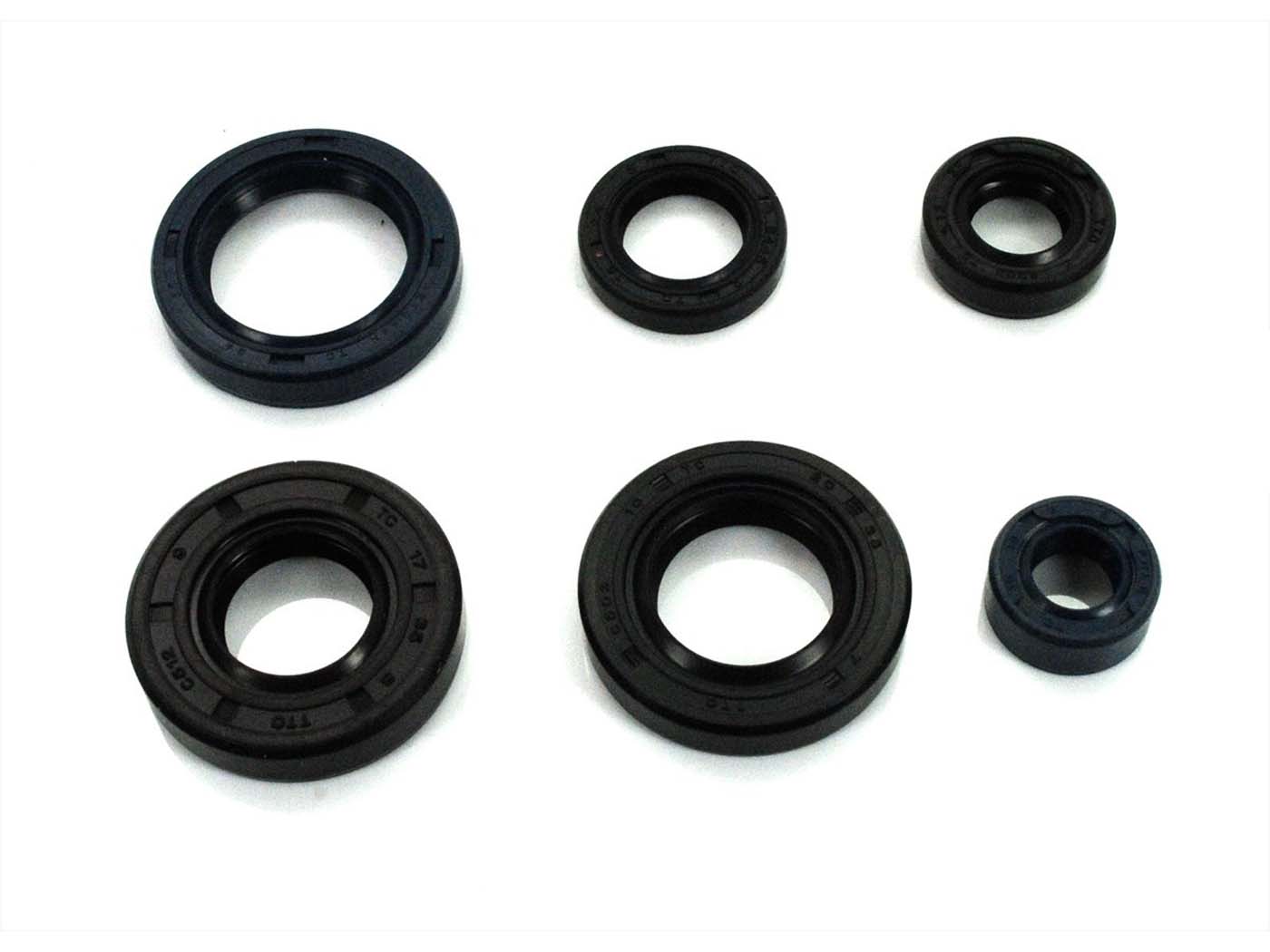 Diverse / Import Sada olejových těsnění, 6dílná, černá, pro Malagutti, Yamaha MG00063479