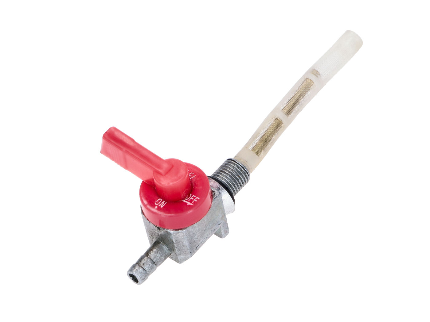 OEM Standard Přípojka palivového kohoutu M10 x 1, plastová, červená, pro Peugeot 103, Mobylette, Motobecane, Garelli MG00071286