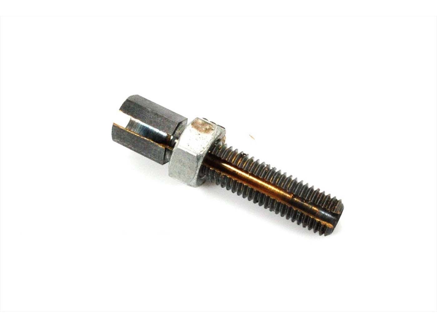 Diverse / Import Seřizovací šroub šestihran M7 x 29 mm vrtání 3,5 mm pro Moped, Moped, Mokick MG00008275