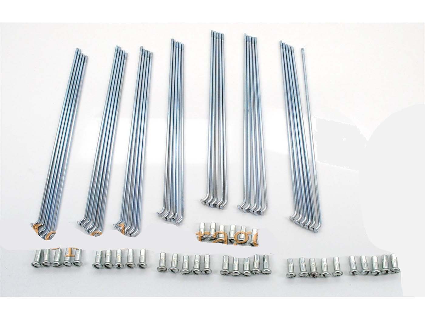 Diverse / Import Dráty kola chrom 189 mm s niplem (36 kusů) pro Puch, MC 50, MV, VS MG00021291