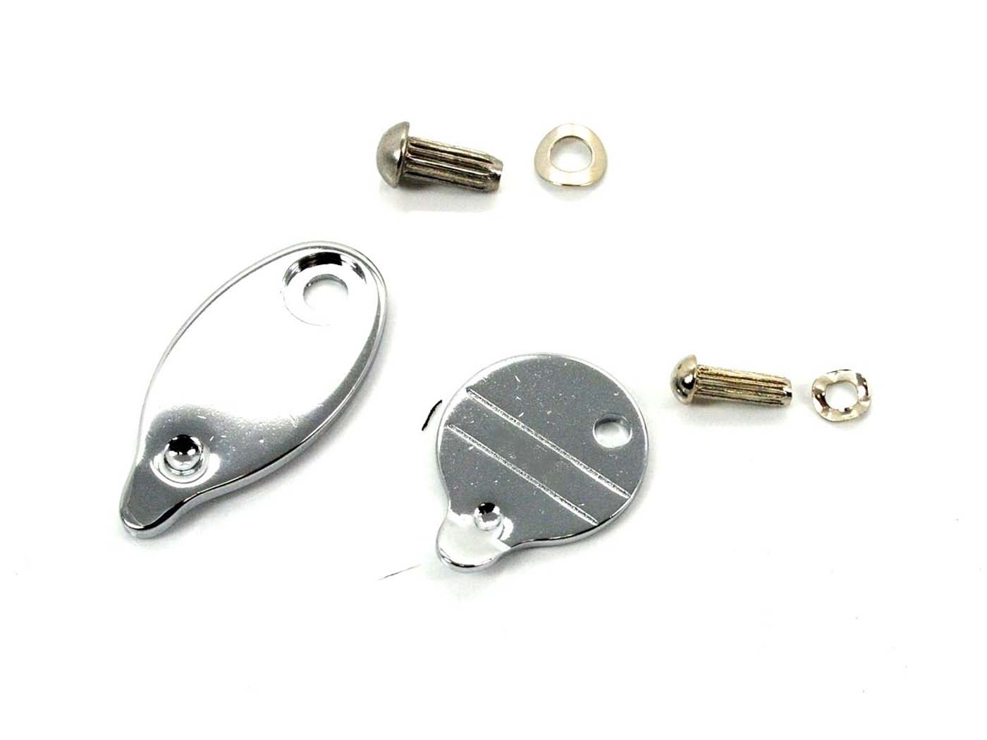 Diverse / Import Sada krytu zámku řízení, ovál/kulatý, kovový pro Hercules, Zündapp, Kreidler, Puch, Vespa MG00054124