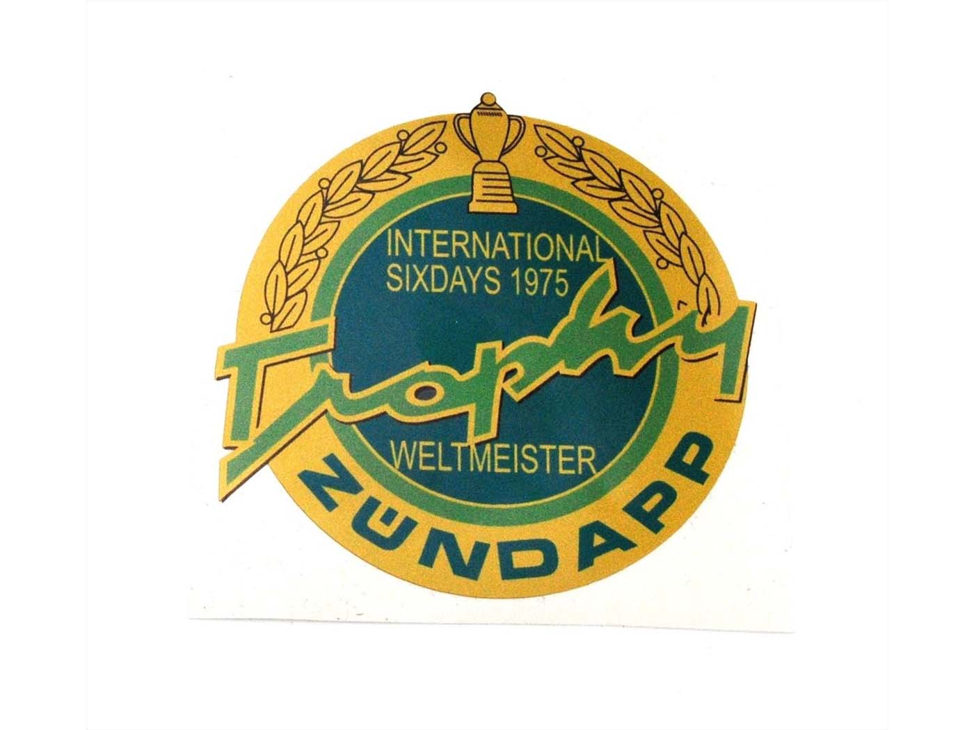 Diverse / Import Samolepka kulatá 70 mm Sixdays Trophy 1975 pro Zündapp moped, moped, mokick, KKR, motocykl, skútr MG00083368