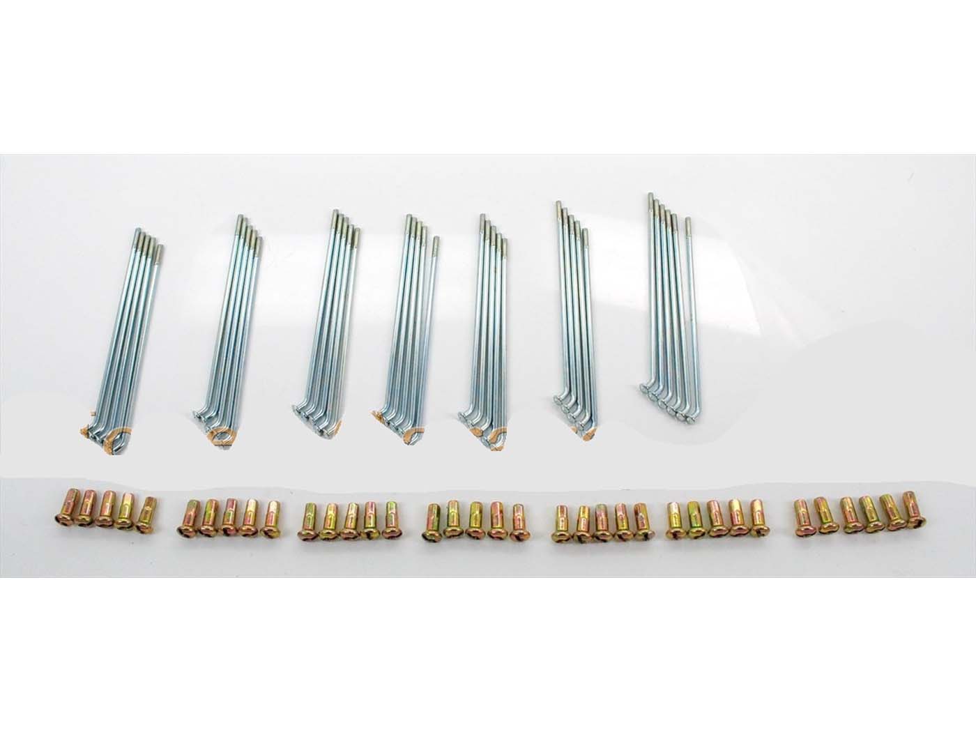 Diverse / Import Chromované dráty 100 mm s niplem, 36 kusů, pro Puch DS, Mexico, Alabama MG00021290