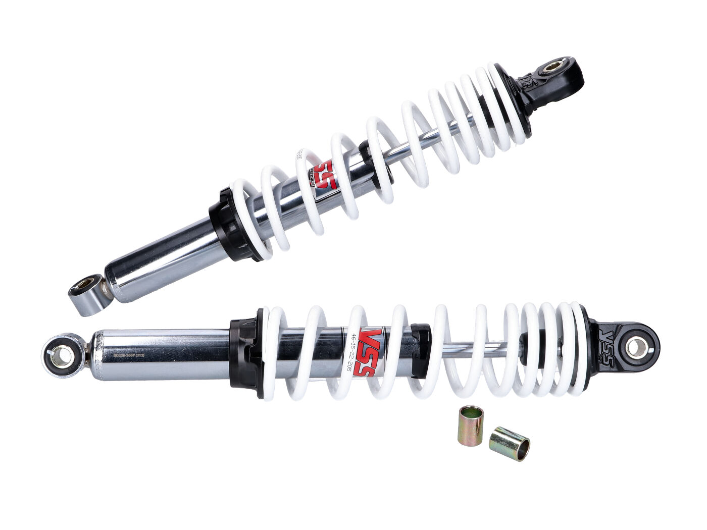 Sada tlumičů YSS Twin PRO-X 360 mm chrom/bílá pro Simson S50, S51 53974