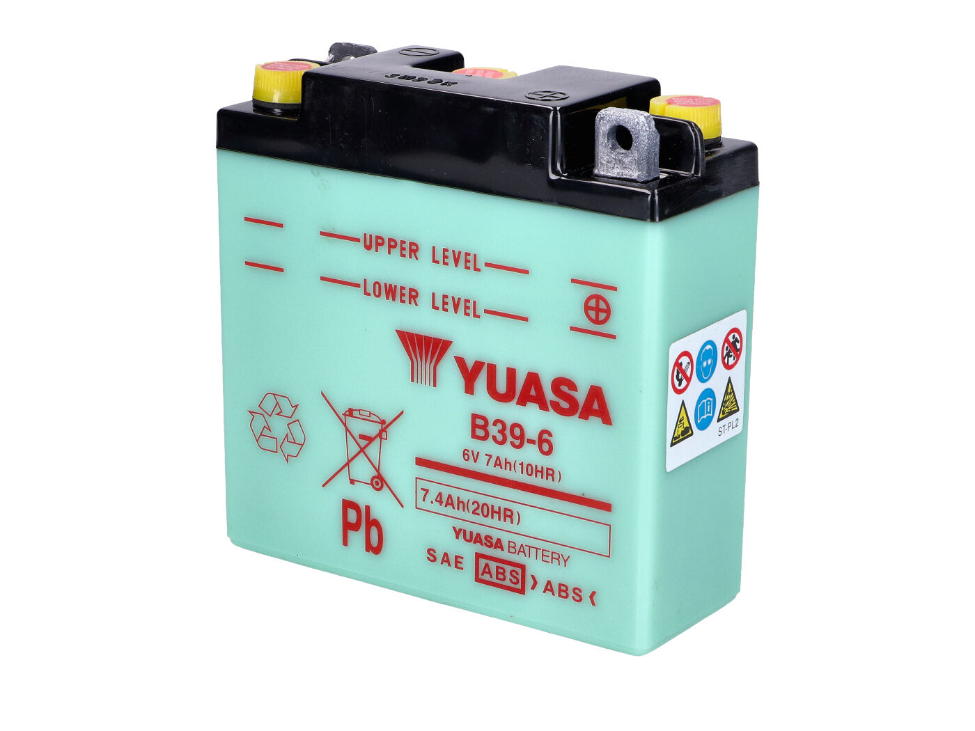 Yuasa Baterie 6V 7Ah B39-6 prázdná, bez balení kyseliny MGL-00004254