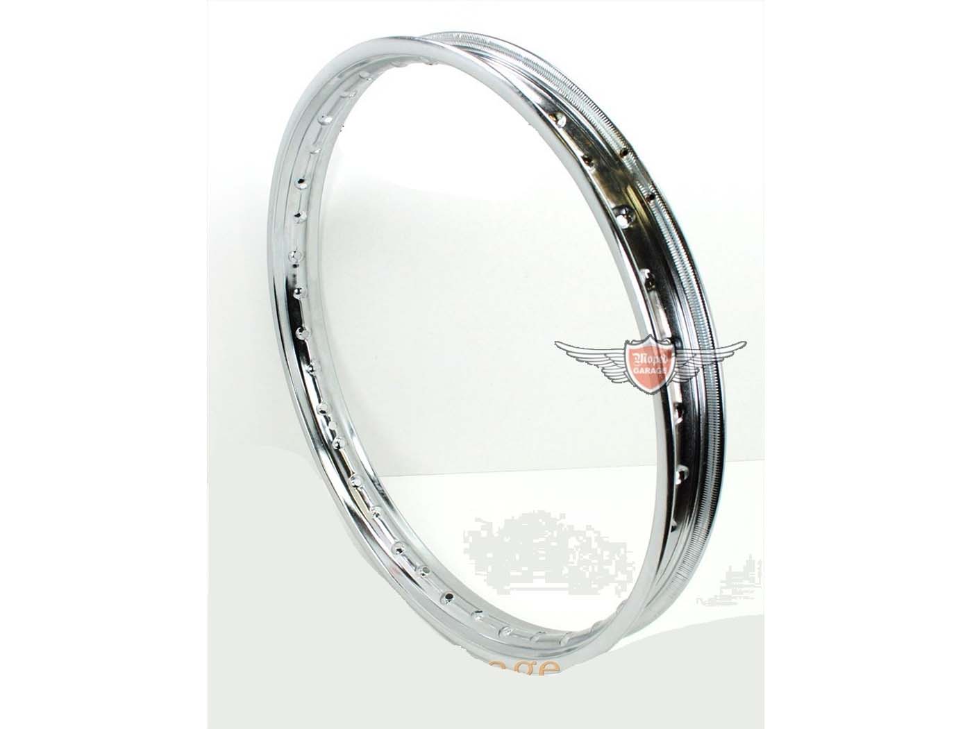 Diverse / Import Chromovaný ráfek 1,40 x 16 palců 36 děr pro Moped, Moped, Mokick, lehký motocykl MG00021276