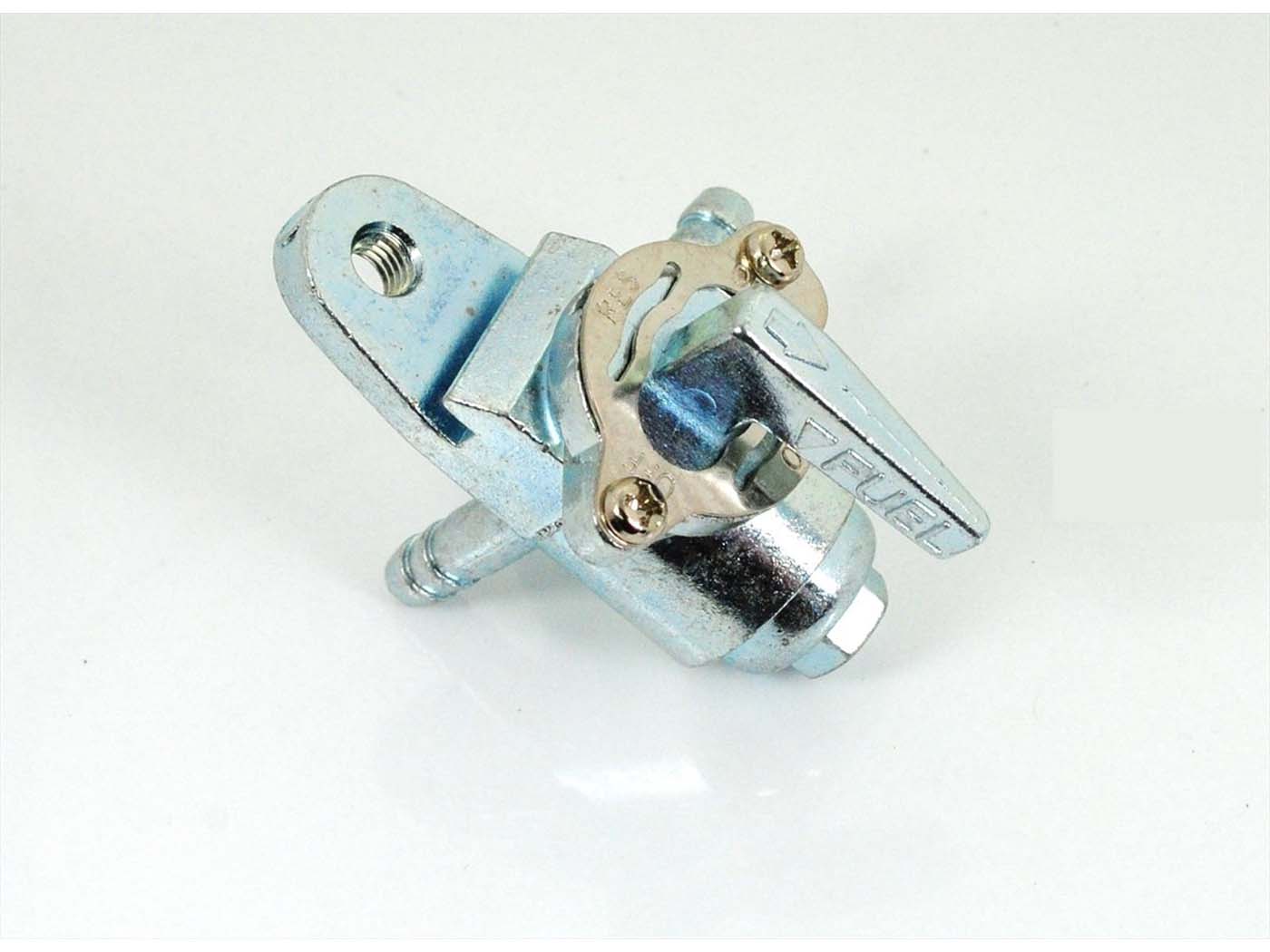 Diverse / Import Palivový kohout kovový stříbrný pro Honda, Dax, Mokick, ST 50, 70 MG00071325