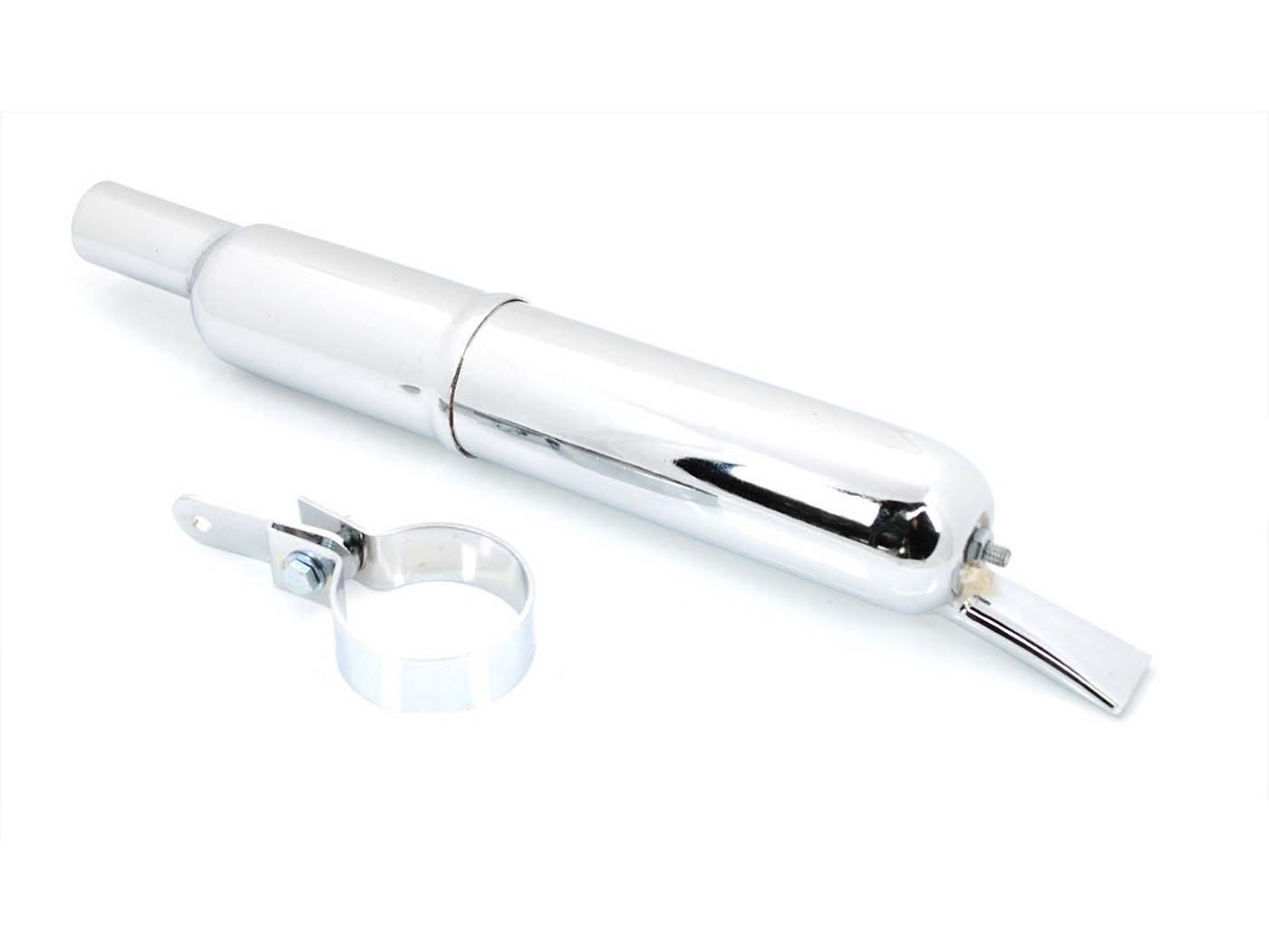 Diverse / Import Výfuk chrom 28 mm 370 mm 50 mm pro Miele K 50, Hercules 215, 216, 217, Rixe, DKW, Gritzner, Göricke, Rabeneick MG00011160