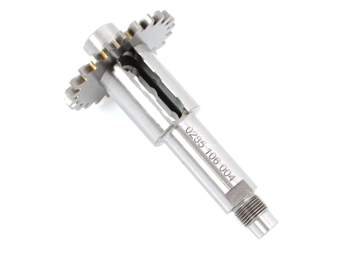 Diverse / Import Hlavní hřídel ocelová, 24 zubů pro Sachs 50 MB, LS, MA, X, Hercules, Miele, DKW, Rixe, KTM, Göricke, Gritzner MG00062255