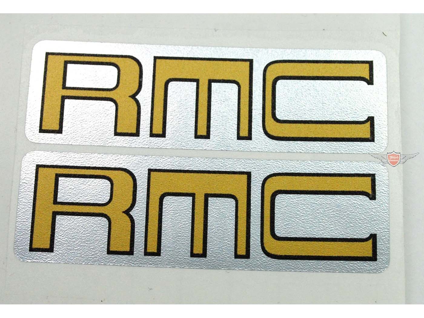 Diverse / Import Samolepka na nádrž 77 mm x 23 mm zlatá/stříbrná pro Kreidler, Florett, Mustang MG00083230