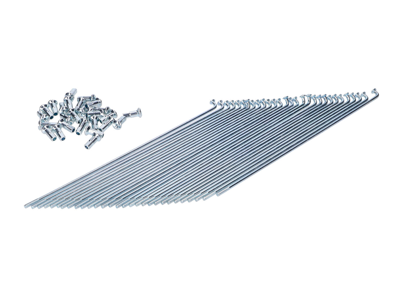 NTS Parts Sada špic 1,2 x 180 mm 17 palců pro Piaggio Bravo, Boxer, Ciao (přední kolo) 54134