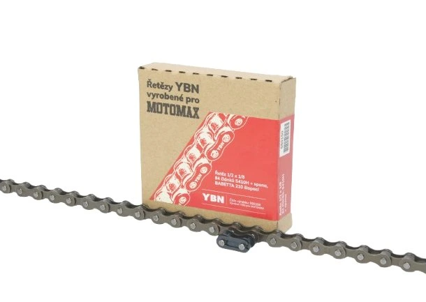 MOTOMAX, s.r.o. Řetěz 1/2 x 1/8 - 84 článků, YBN-MOTOMAX S410H + spona, BABETTA 210 šlapací  *M