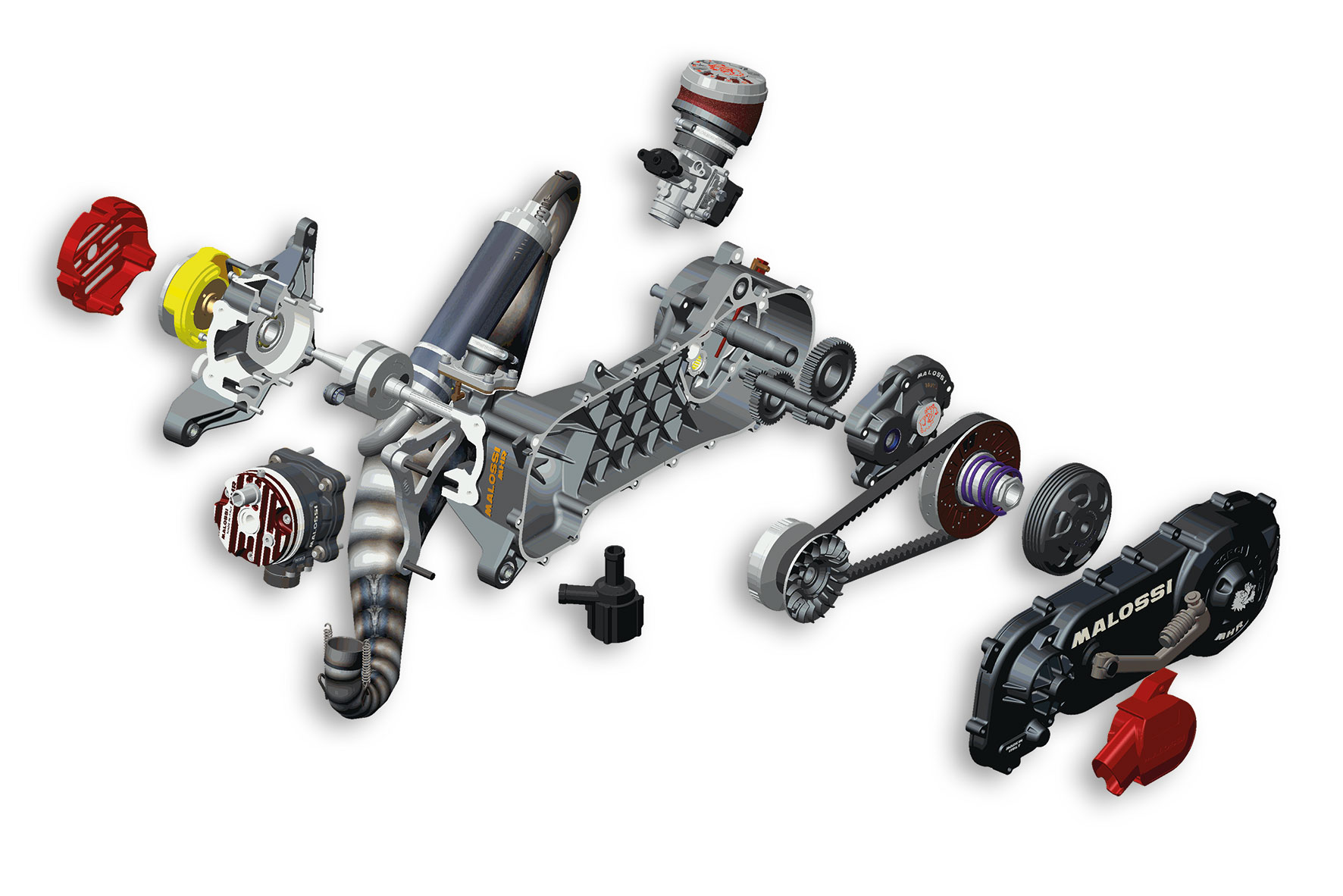 Motor MALOSSI 94ccm RC-One, Piaggio Zip SP / Quartz 10" M4917551