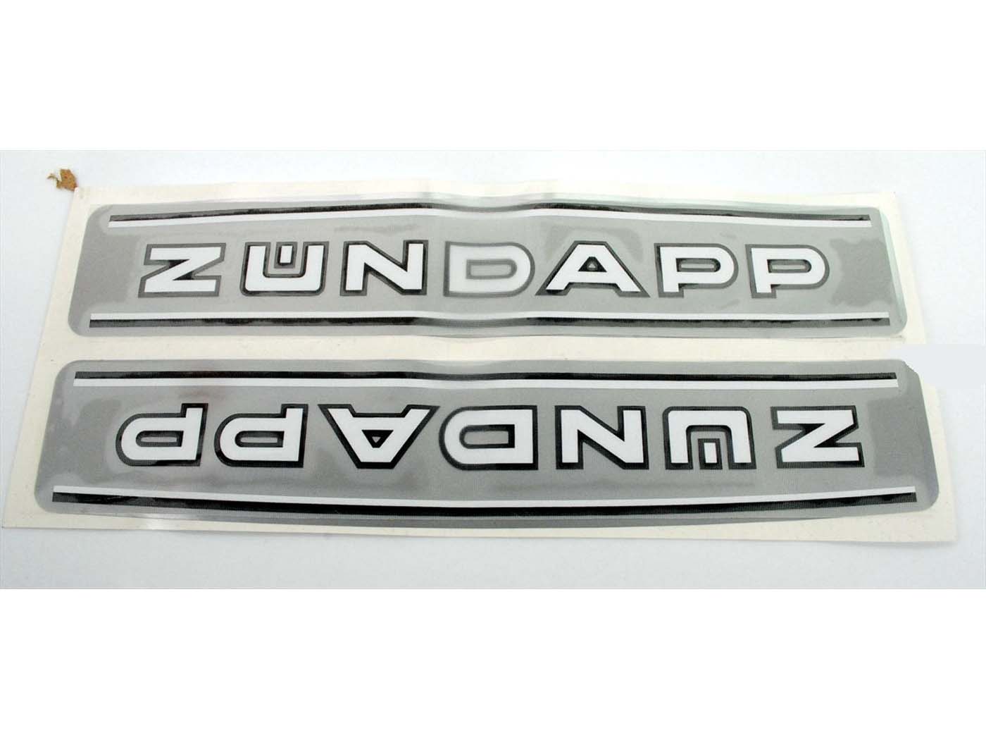 Diverse / Import Sada samolepek na nádrž stříbrná metalíza 250x47mm pro Zündapp 529 KS, GTS, C50 MG00083207