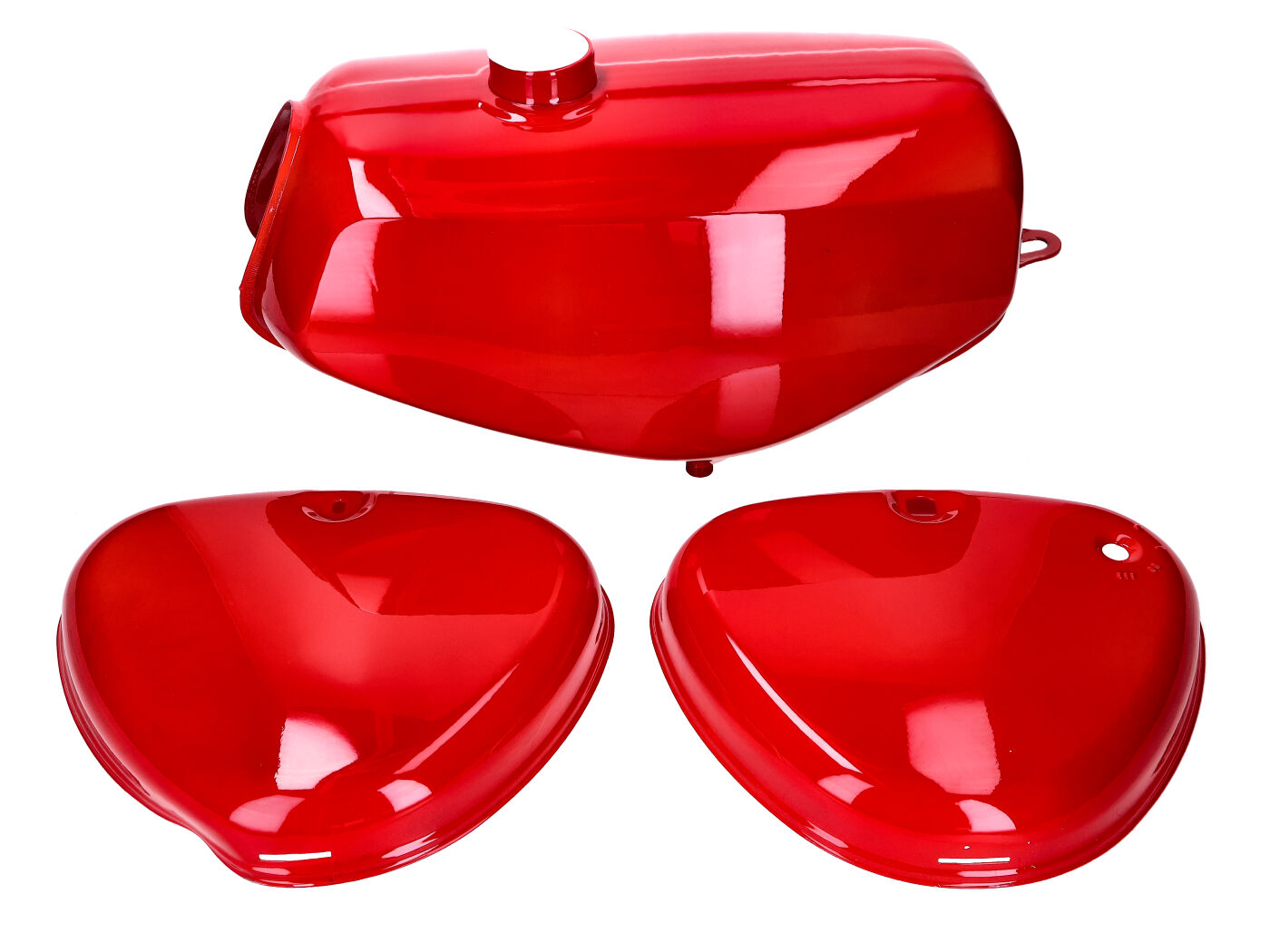 Diverse / Import B-zboží sada palivové nádrže a bočních krytů, červená, pro Simson S50, S51, S70 49095-B