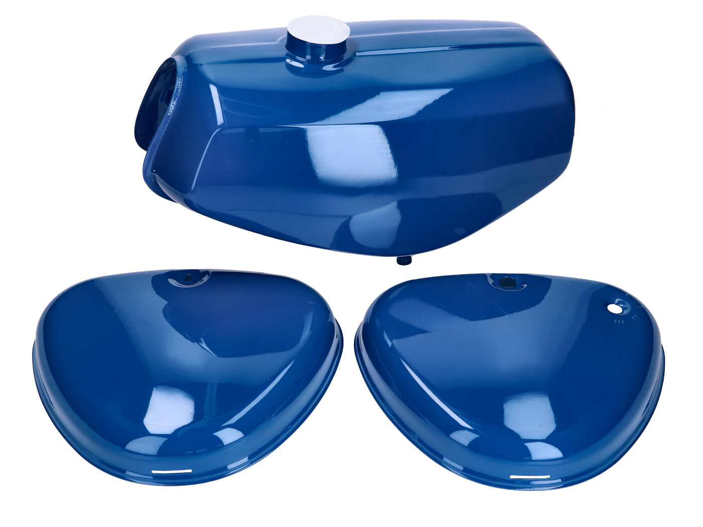 Diverse / Import Zboží druhé jakosti: Sada palivové nádrže a bočních krytů, modrá, pro Simson S50, S51, S70 49094-B