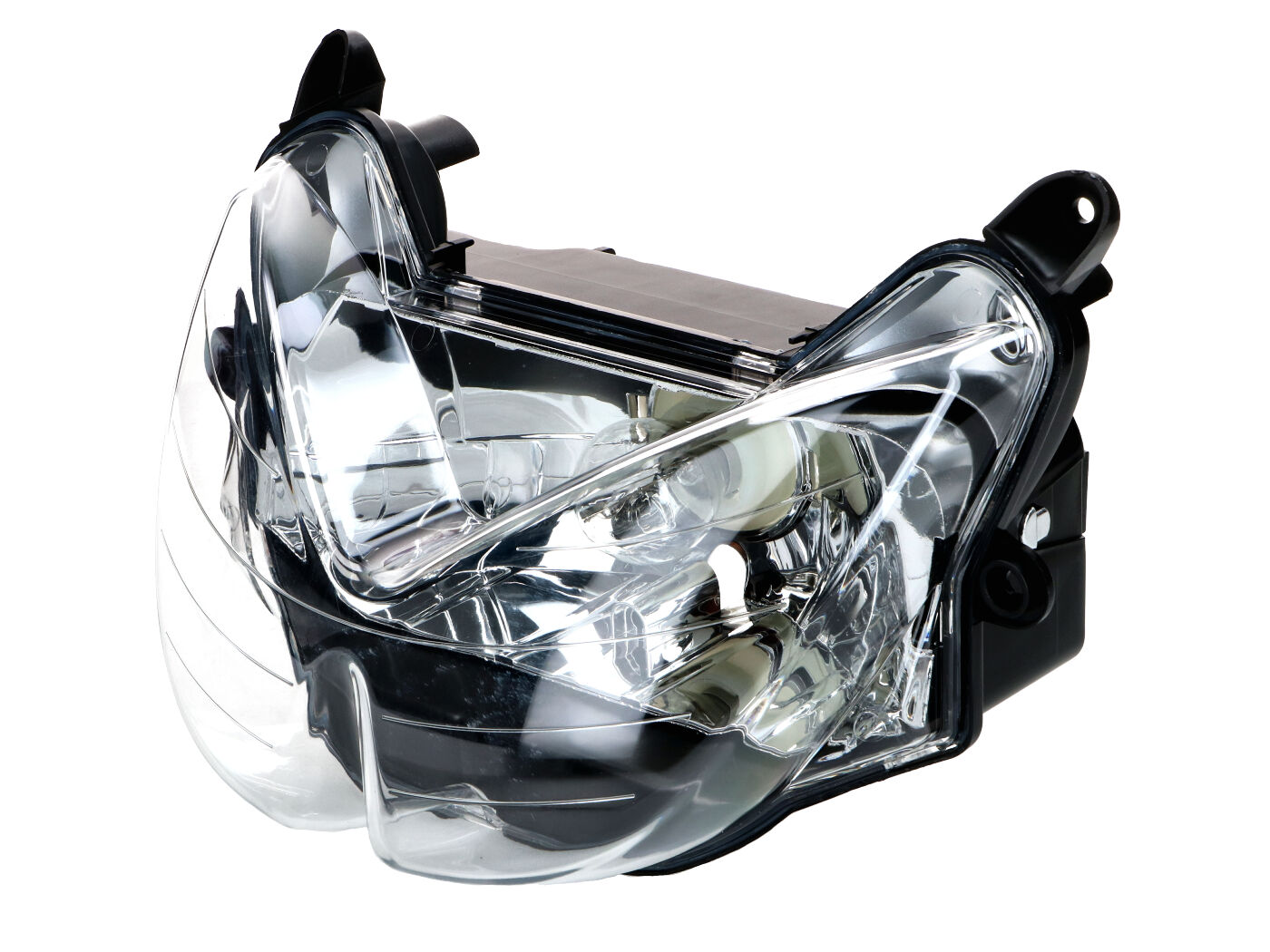 Diverse / Import Přední světlomet čirý BA20D 12V 35W pro Yamaha Aerox, MBK Nitro 1998–2012 54603