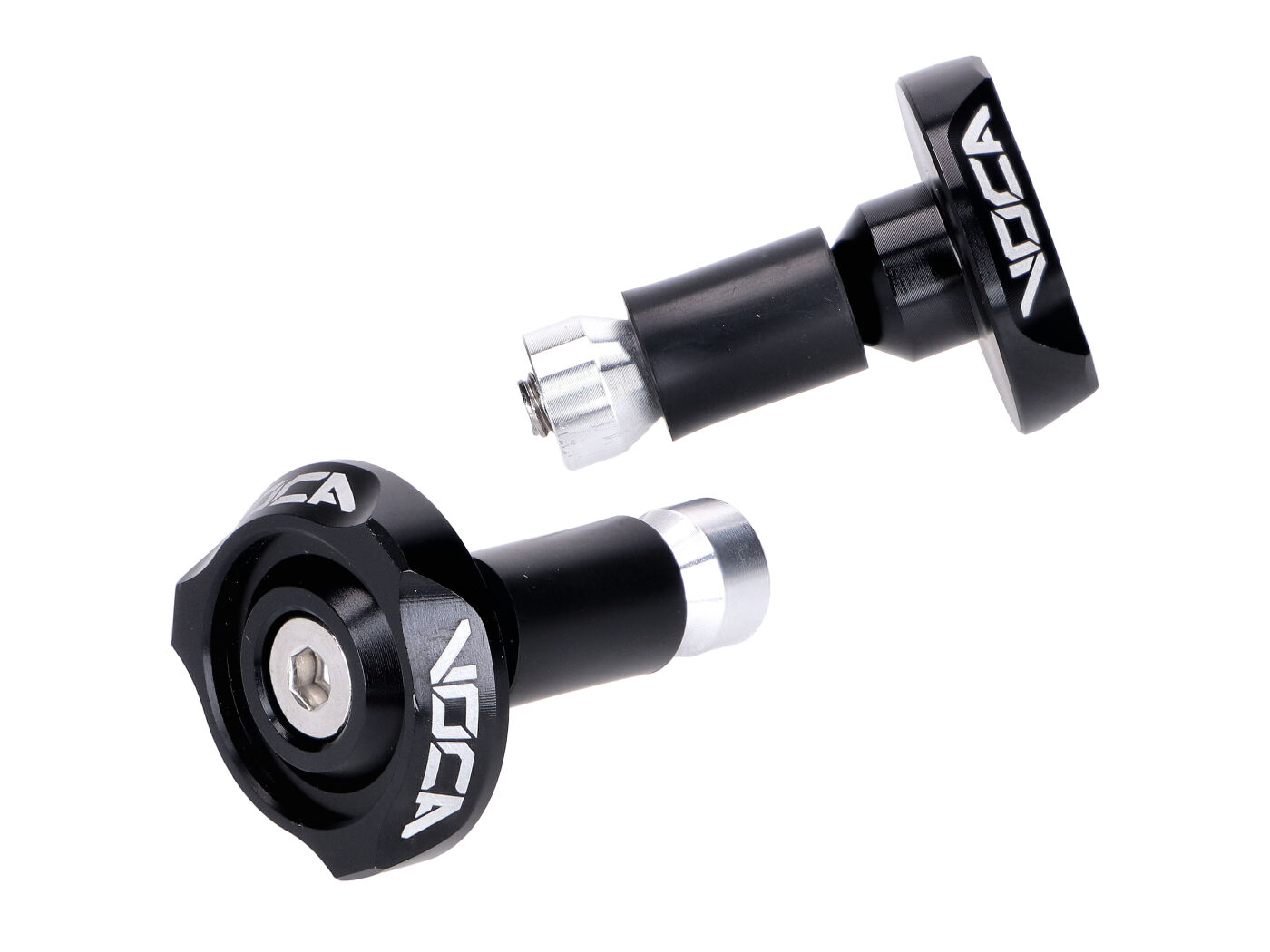 Voca Racing Tlumič vibrací do konců řídítek VOCA V2 CNC 14 mm - černý VCR-SD970.V2/BK