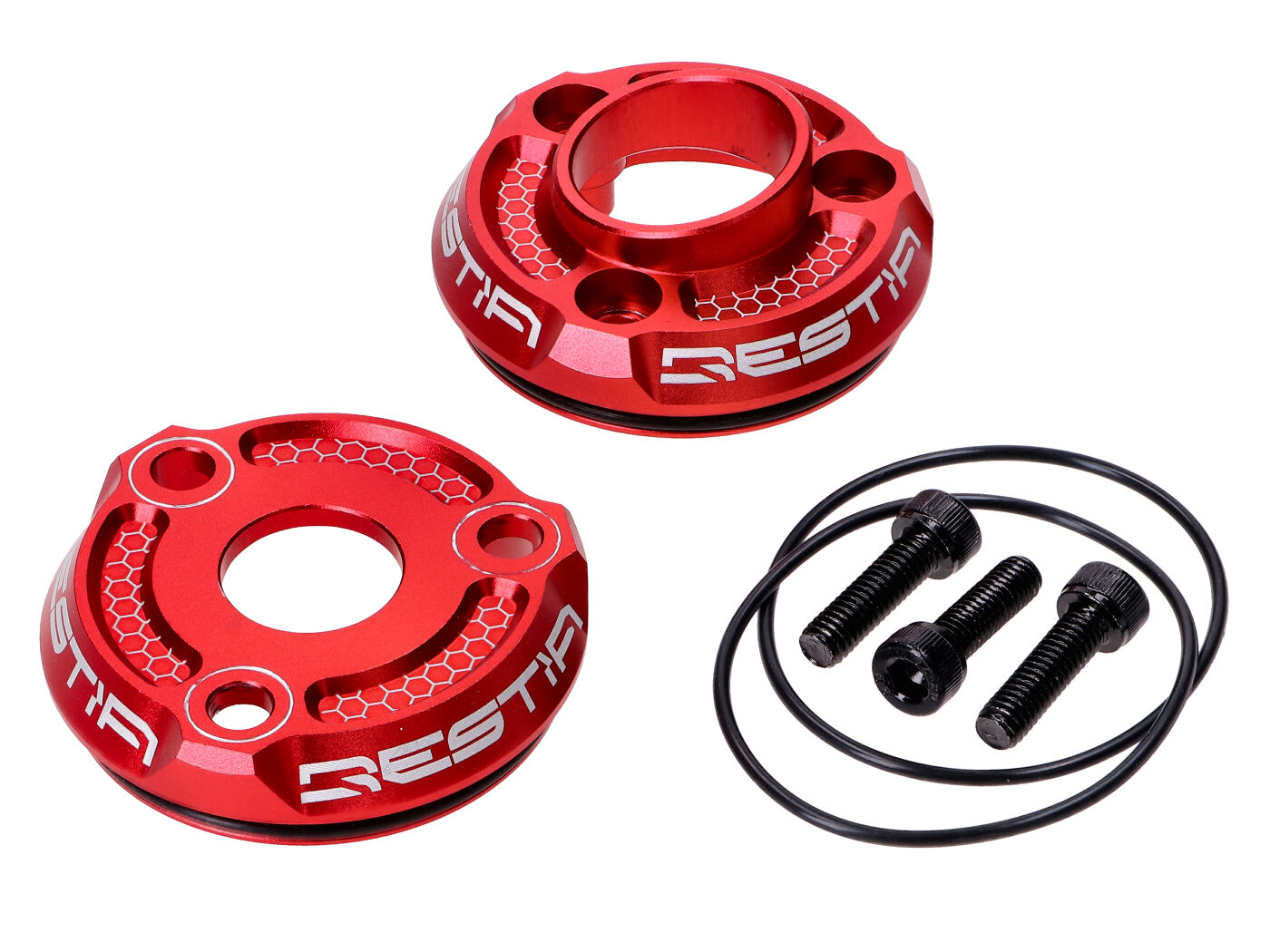 Koncovka zadního tlumiče výfuku Voca Racing červená VCR-RD304CNC/RE