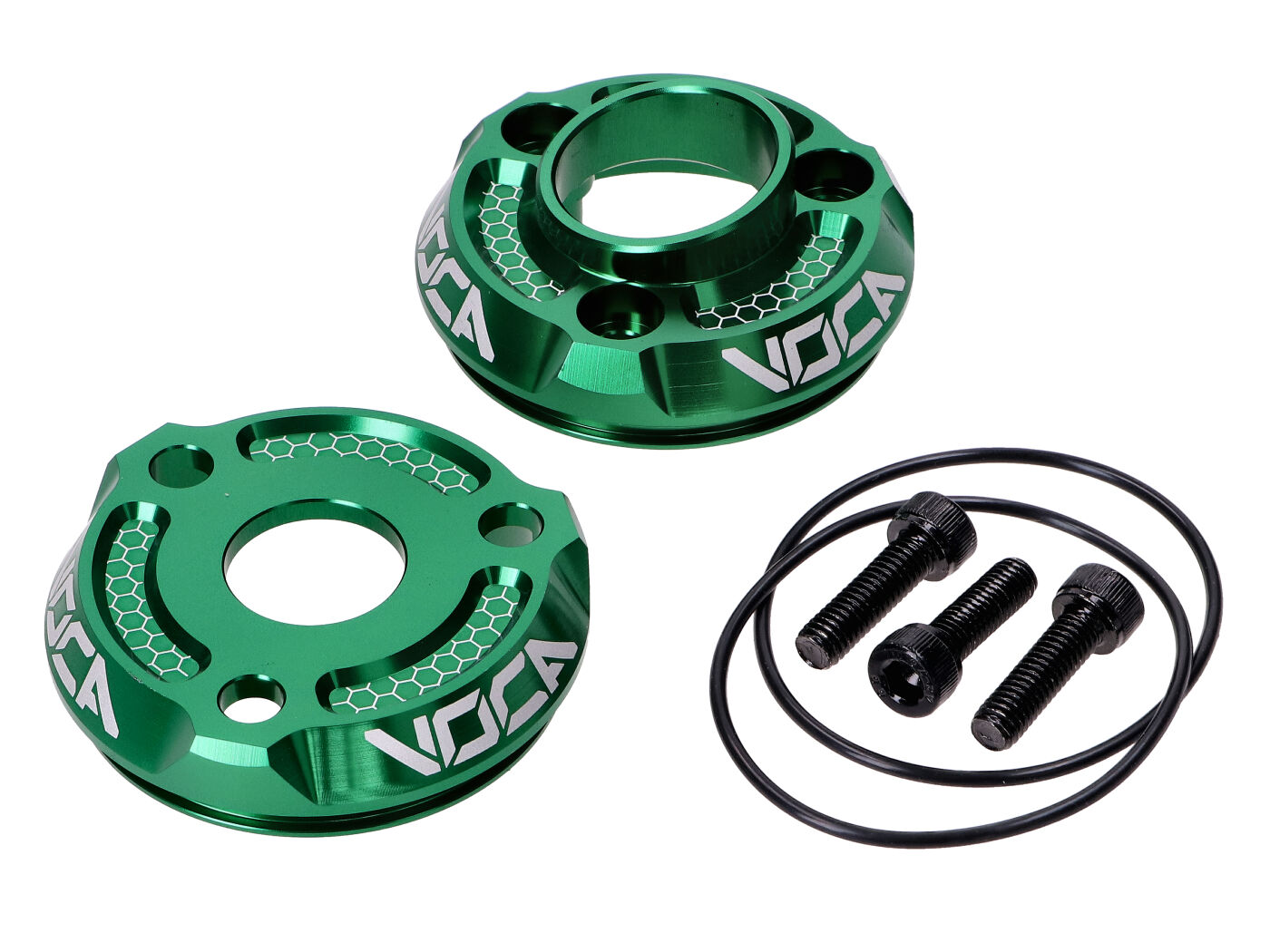Koncovka tlumiče výfuku Voca Racing zelená VCR-RD304CNC/GR