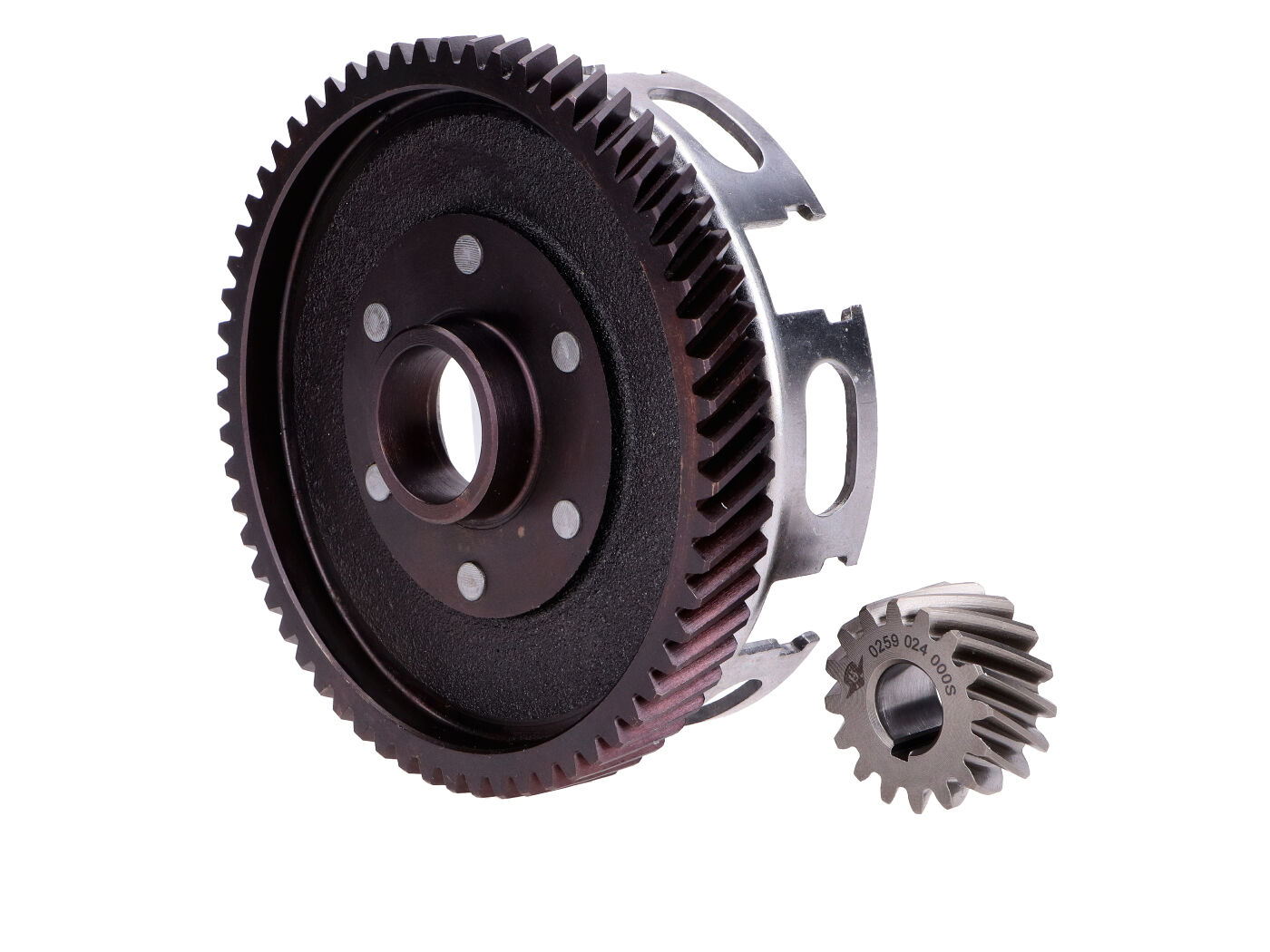 NTS Parts Spojková skříň s kovovým ozubeným kolem pro Sachs 50/2, 50/3, 50/4, Hercules, Miele, DKW, Rixe, KTM, Göricke MG00062333