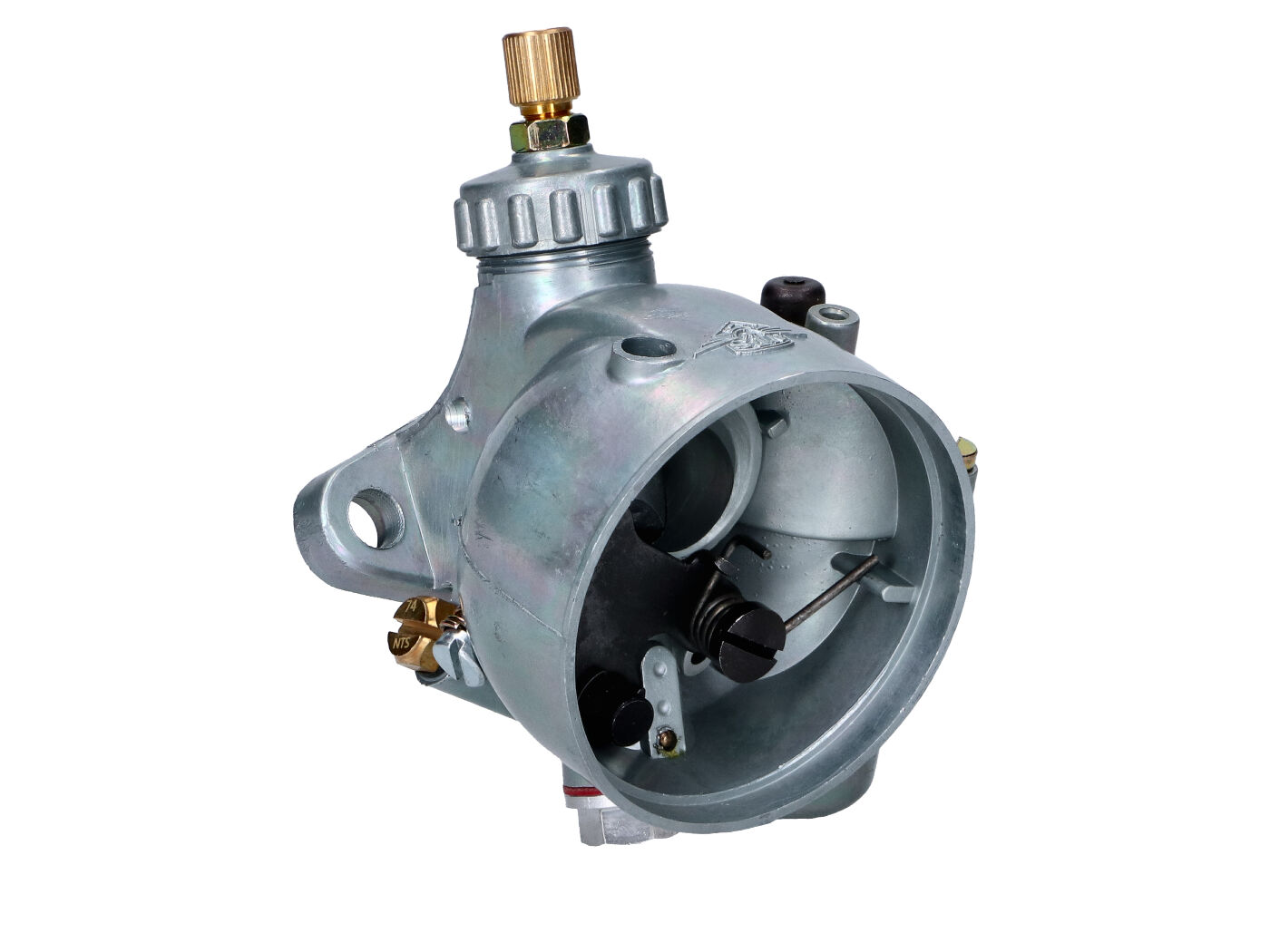 NTS Parts Karburátor 15 mm, kompletní s těsněním sání, spojovací šroub pro Puch MV, MS, DS MG00061151