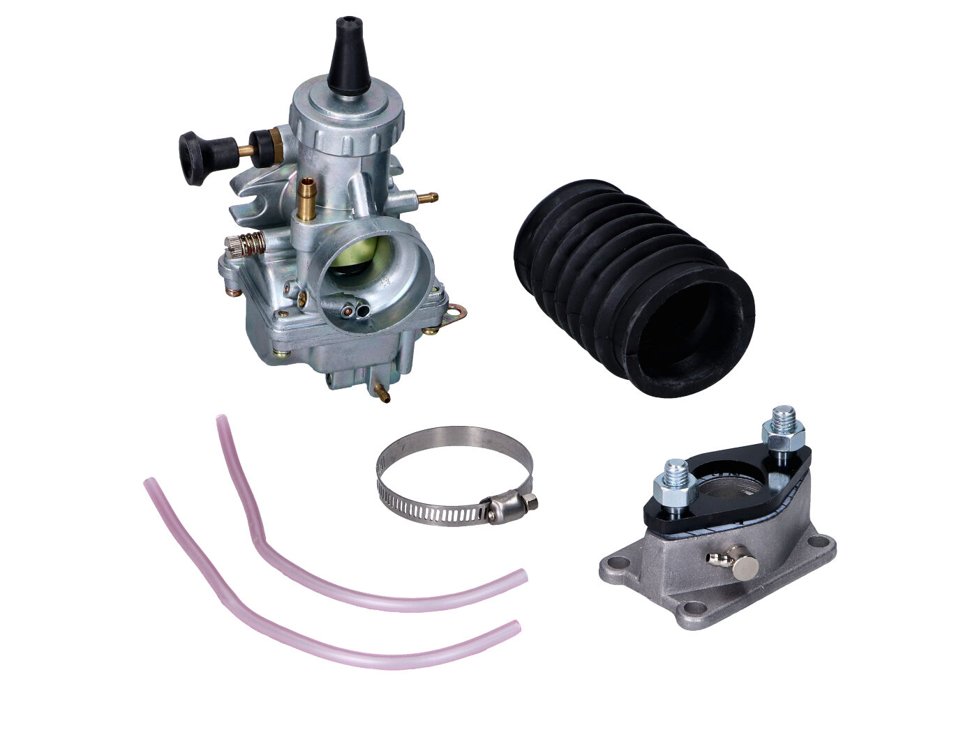 NTS Parts Tuningová karburátorová sada 24 mm s manžetou sací příruby pro Yamaha DT50, DT80 MX MG00061309