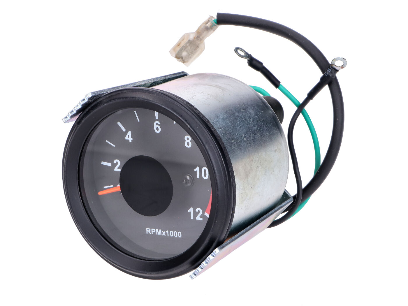 NTS Parts Otáčkoměr 60 mm 12 000 ot/min kulatý sportovní cockpit pro Hercules K 50, Puch M50, Kreidler Florett, Zündapp C50, KS50 MG00008186