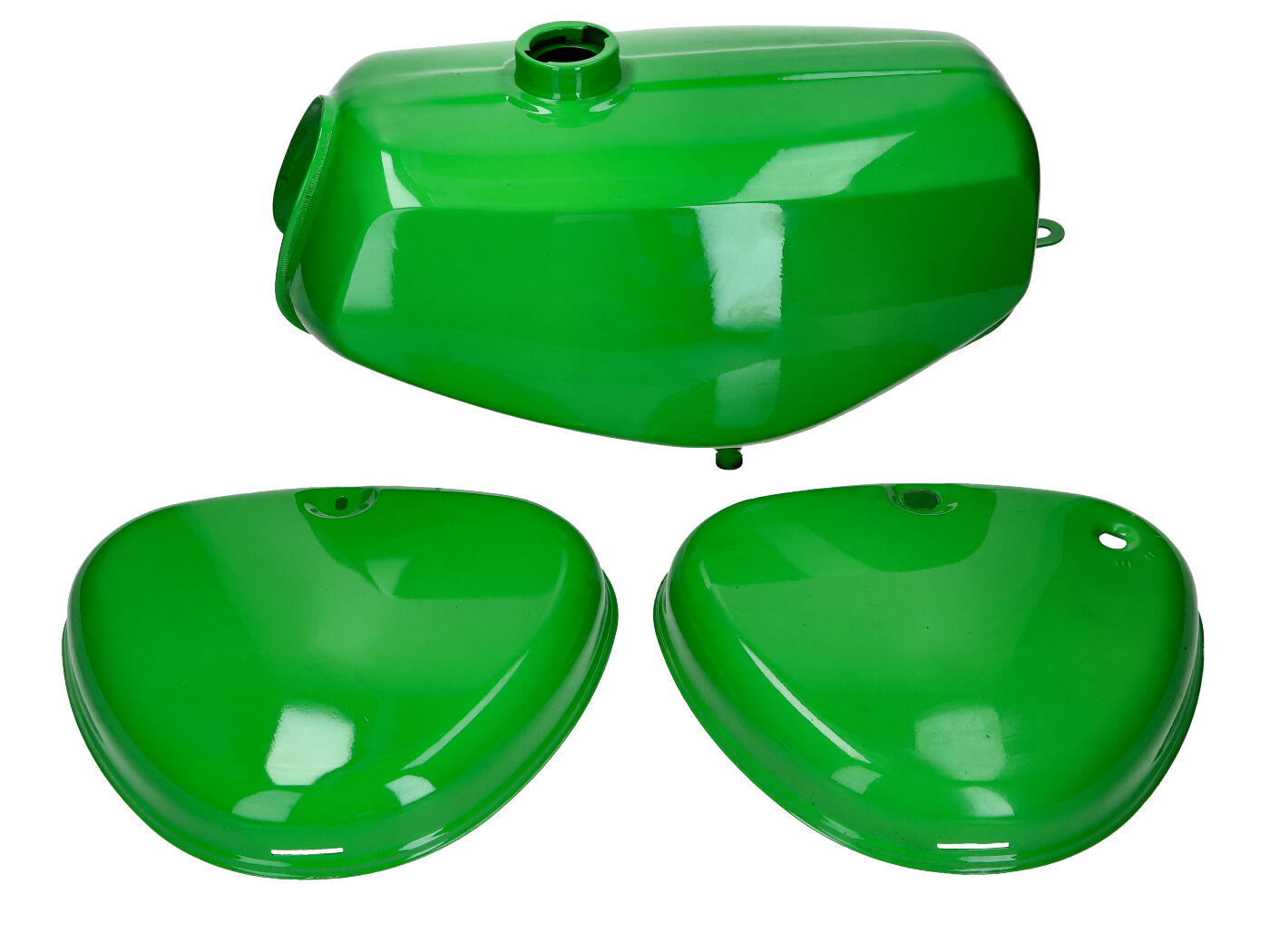 Diverse / Import B-zboží sada palivové nádrže a bočních krytů zelená pro Simson S50, S51, S70 49100-B