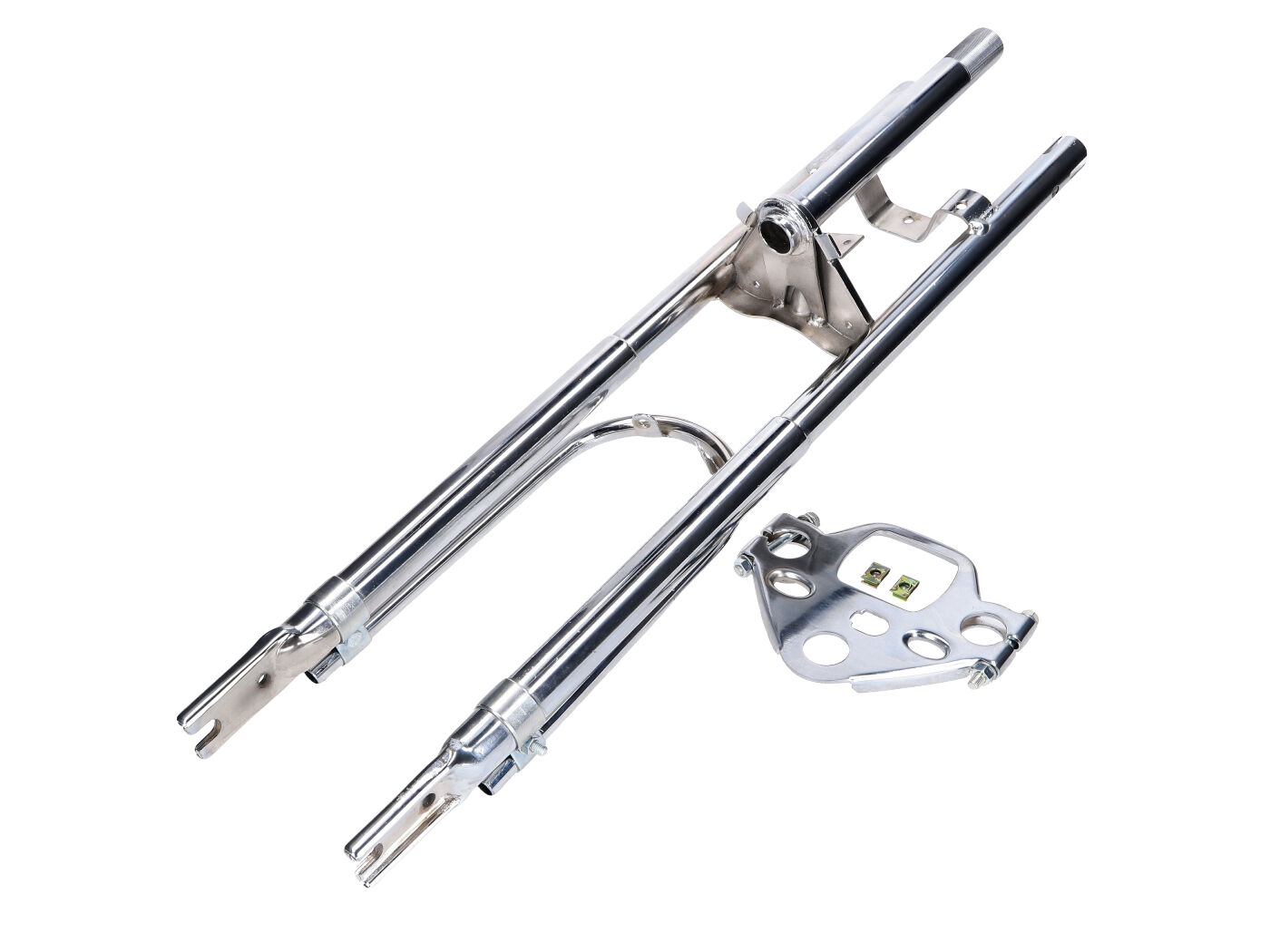 Diverse / Import Vidlice 585 mm chromovaná s držákem blatníku pro Peugeot 103 MVL MG00026262