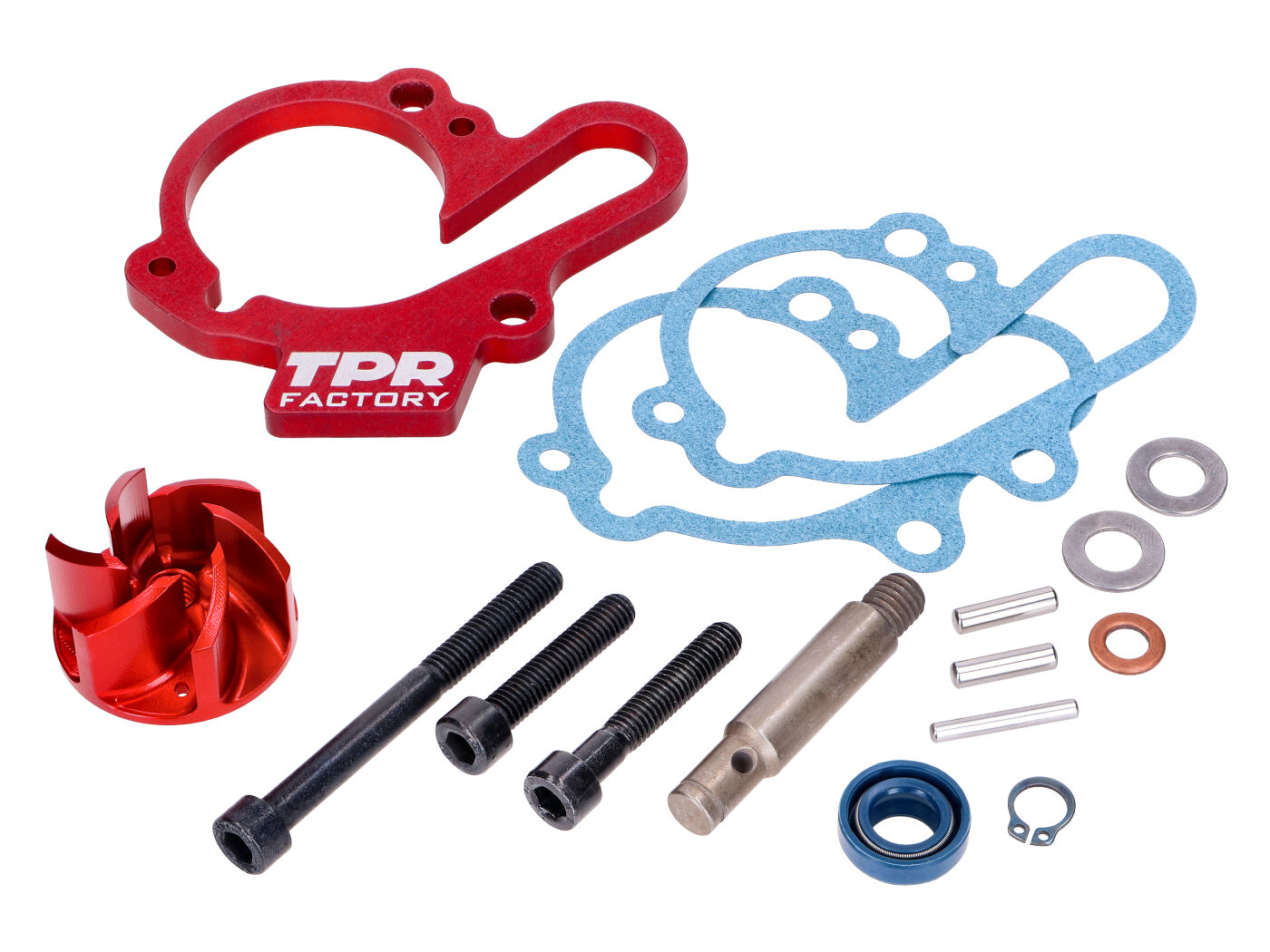 Top Performances Sada vodní pumpy TPR Factory High-Performance pro Minarelli AM6, Aprilia, Beta, Peugeot TP-99PAMAM010