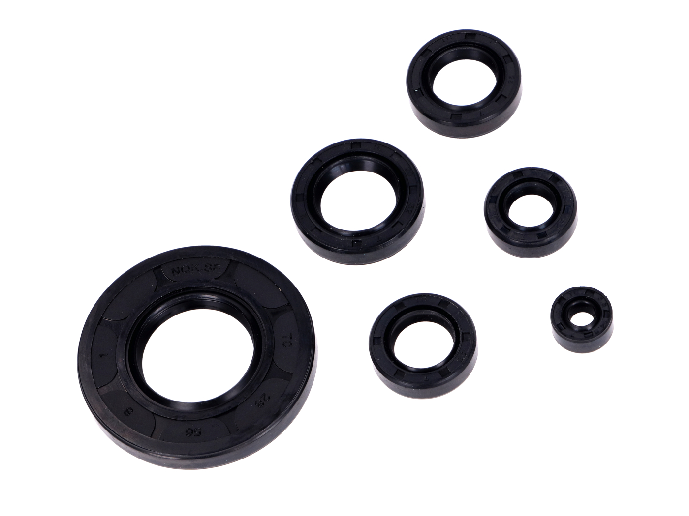 Diverse / Import Sada gufer 5dílná černá pro Honda MT 50, MB 50 Mokick MG00063100