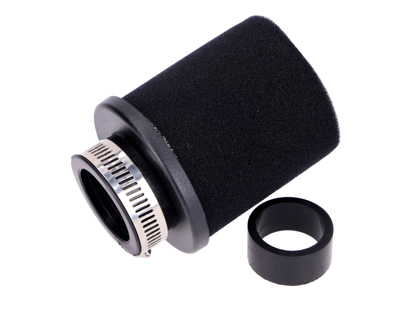 Diverse / Import Vzduchový filtr Powerfilter, pěnový, černý, 28/35 mm, 70x90 mm, rovný, pro Bing, Puch Maxi MG00061523