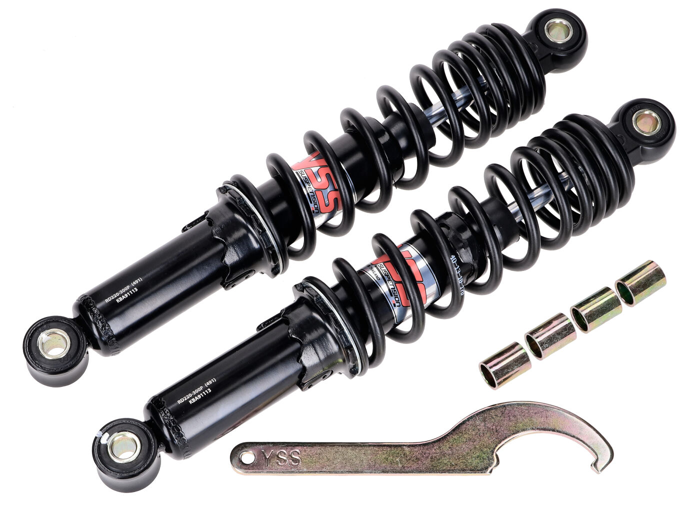 YSS Tlumič YSS, hydraulický, pětistupňově nastavitelný, 300 mm, černý, pro Honda XL 50 S, CY 50 K, CY 80 MG00025294