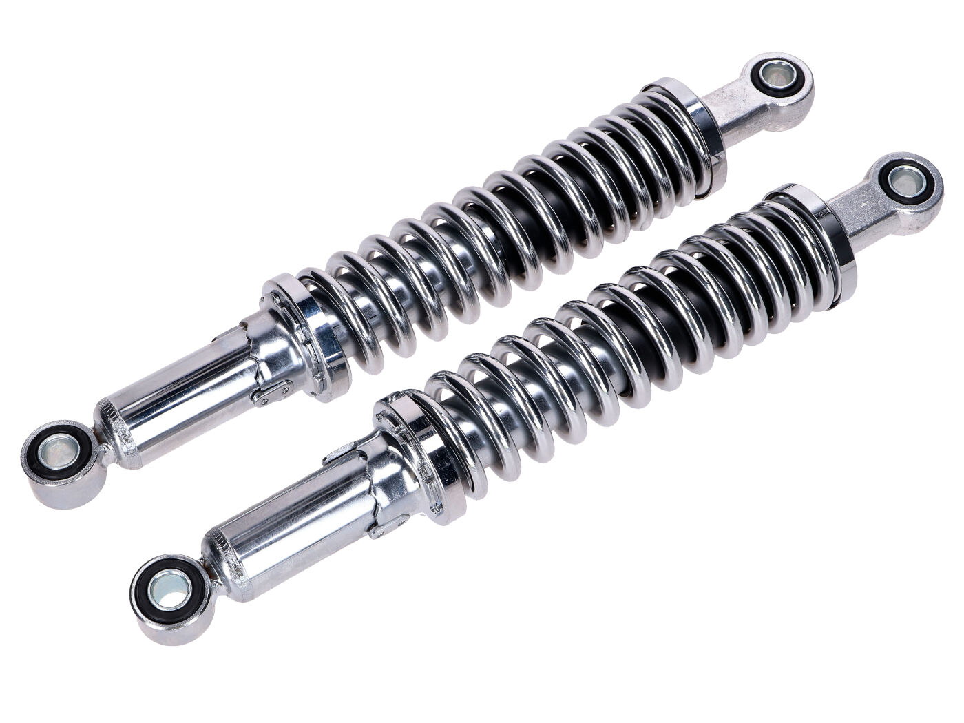 MKX Sada tlumičů chrom 335mm hydraulické 5polohově nastavitelné 12mm pouzdra MG00025240