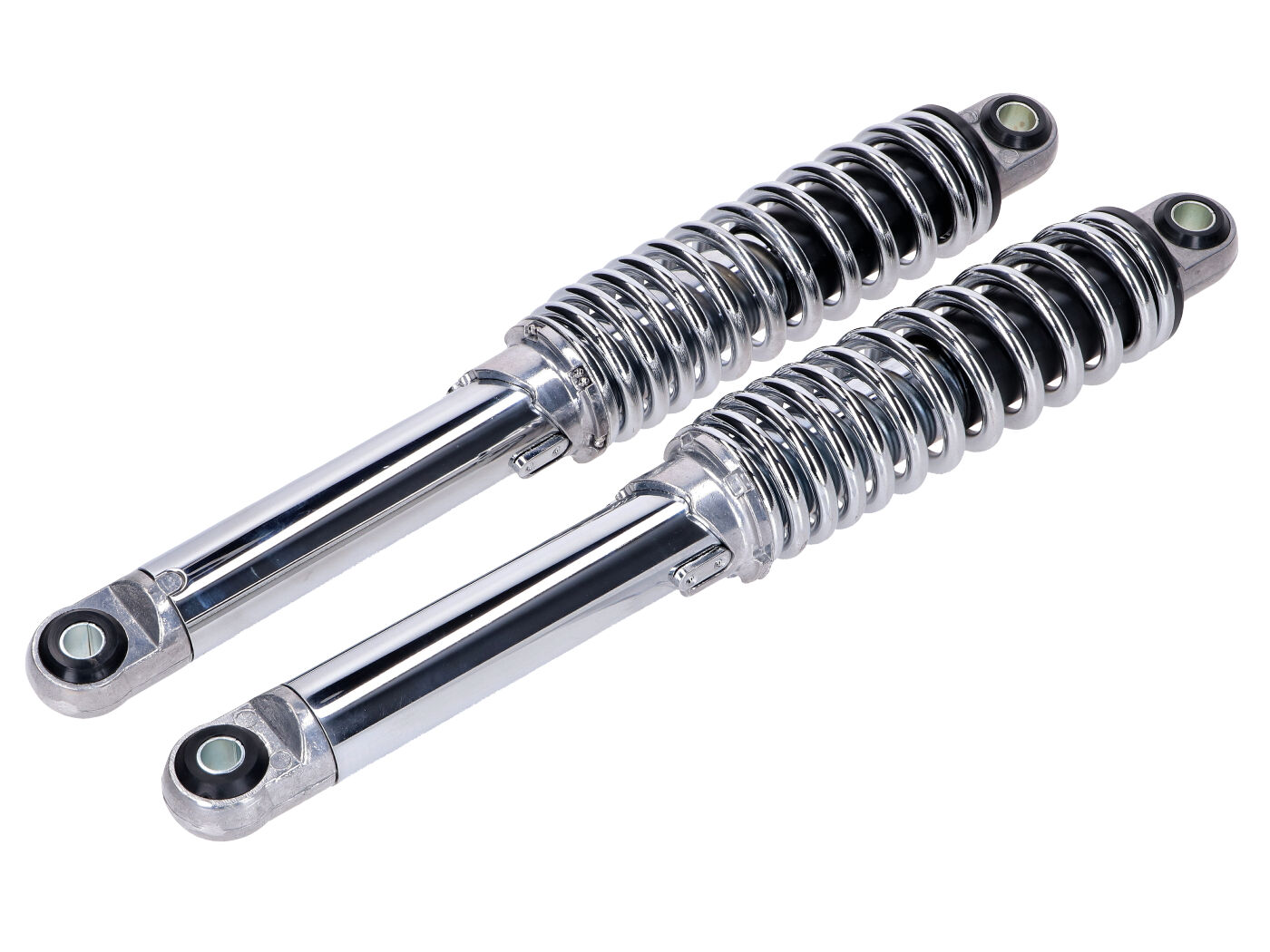 Sada tlumičů IMCA 350 mm chrom pro Zündapp CS, CX, Hai 25 50, Kreidler MG00025150