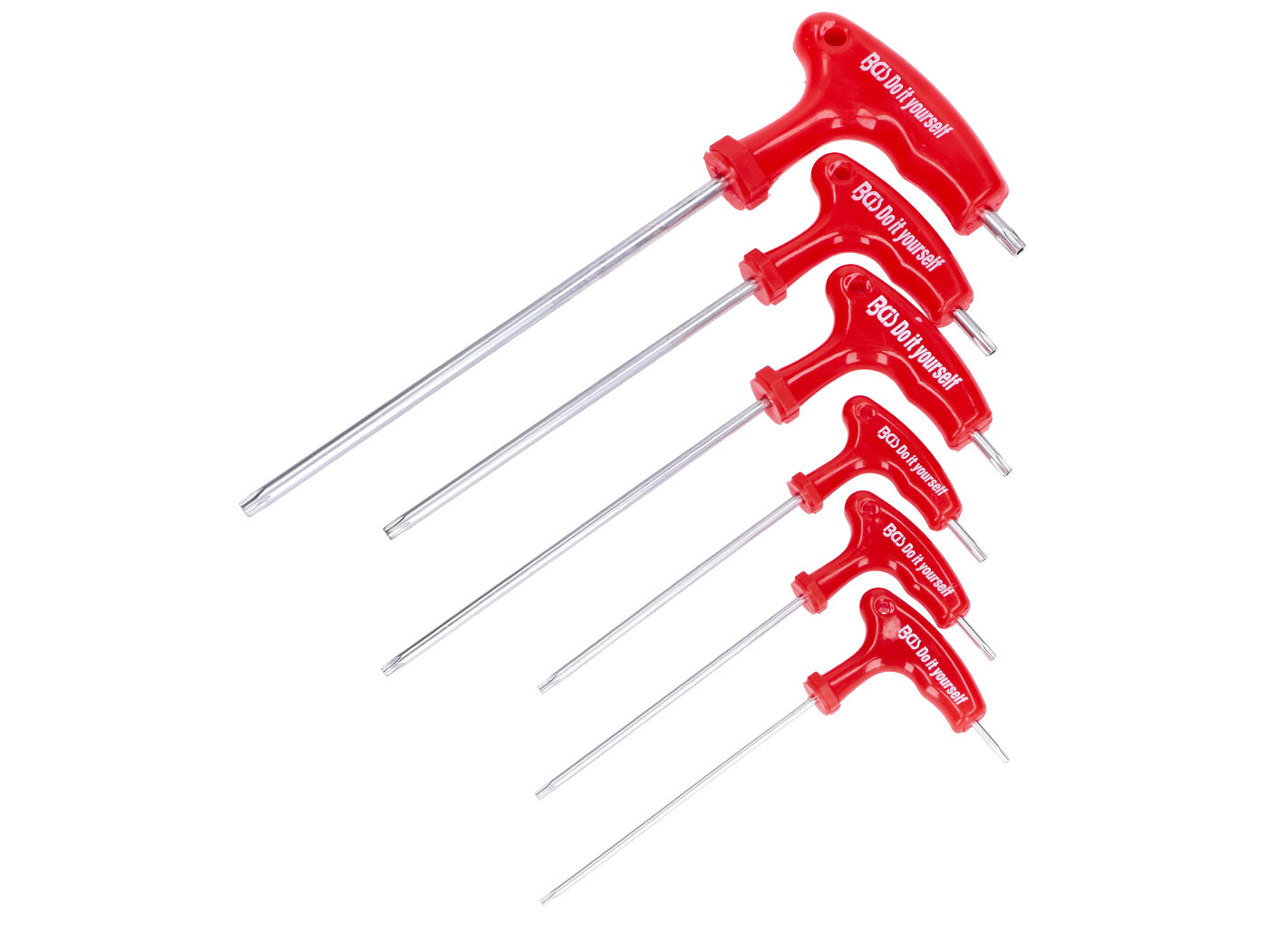 BGS technic Sada klíčů TX s otvorem T10–T40, 6dílná 54939