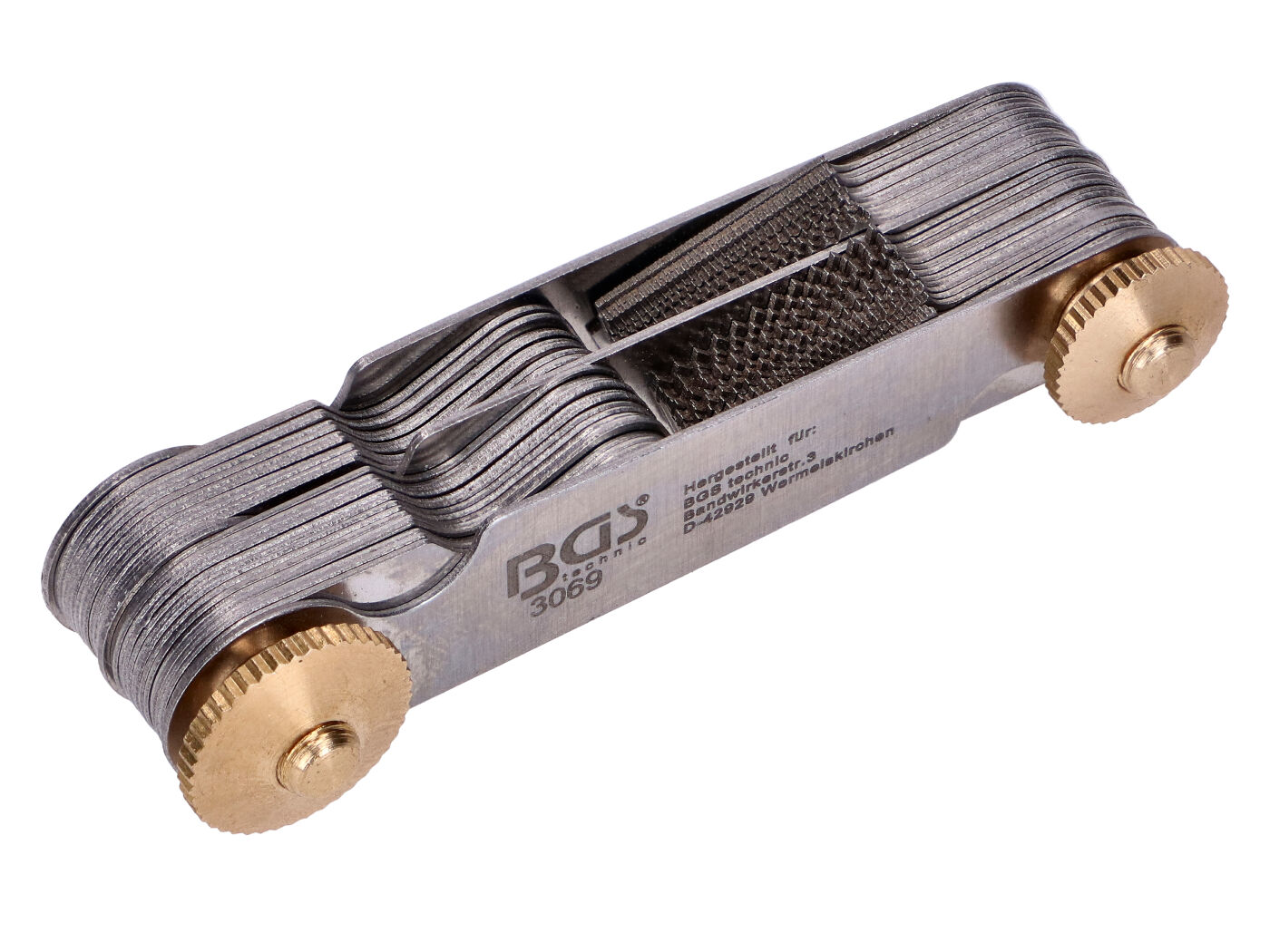 BGS technic Závitová měrka pro metrické ISO / Whitworth BSP, 52dílná 54952