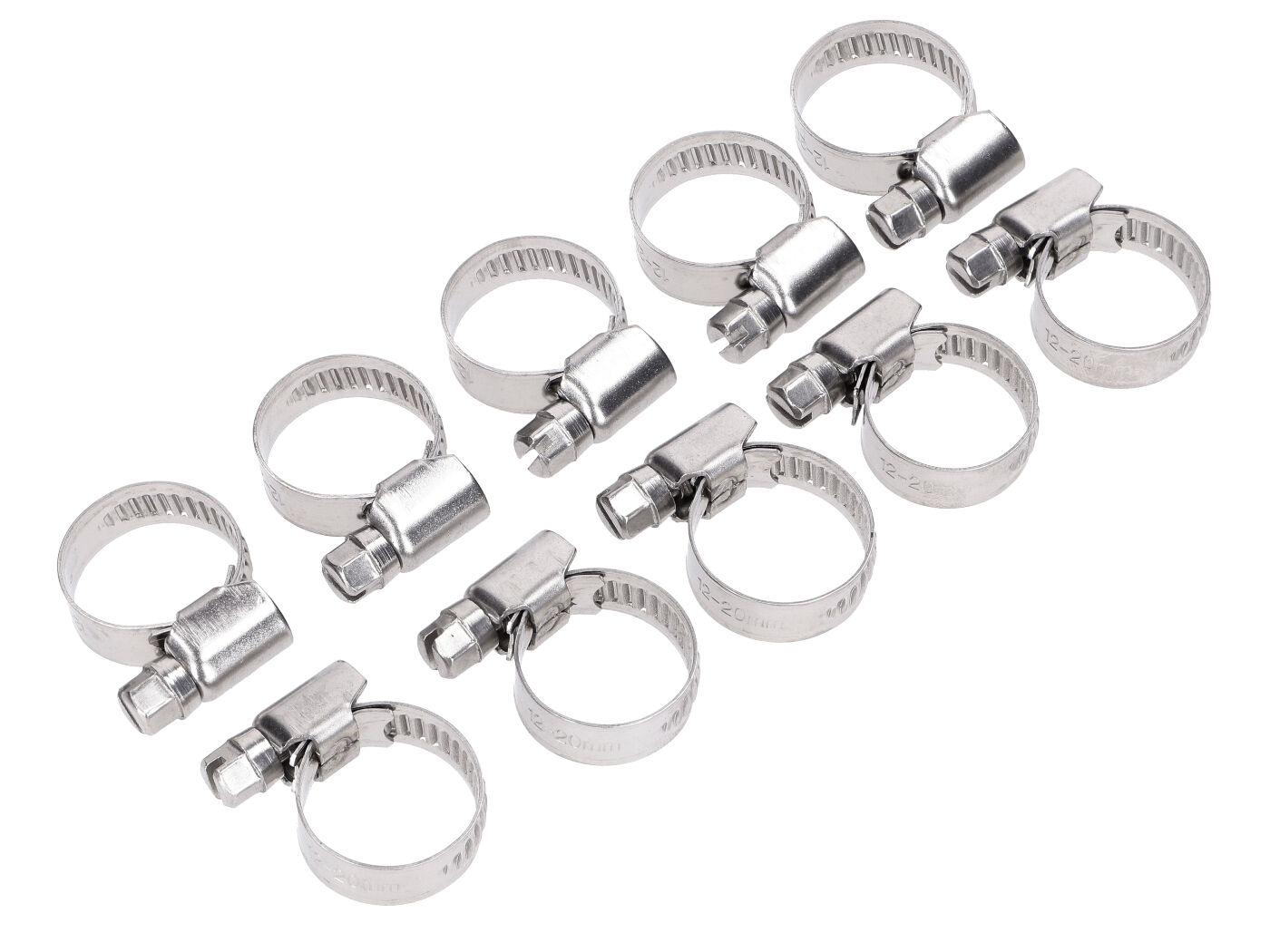 BGS technic Sada hadicových spon 12–20 mm 10 kusů 55019