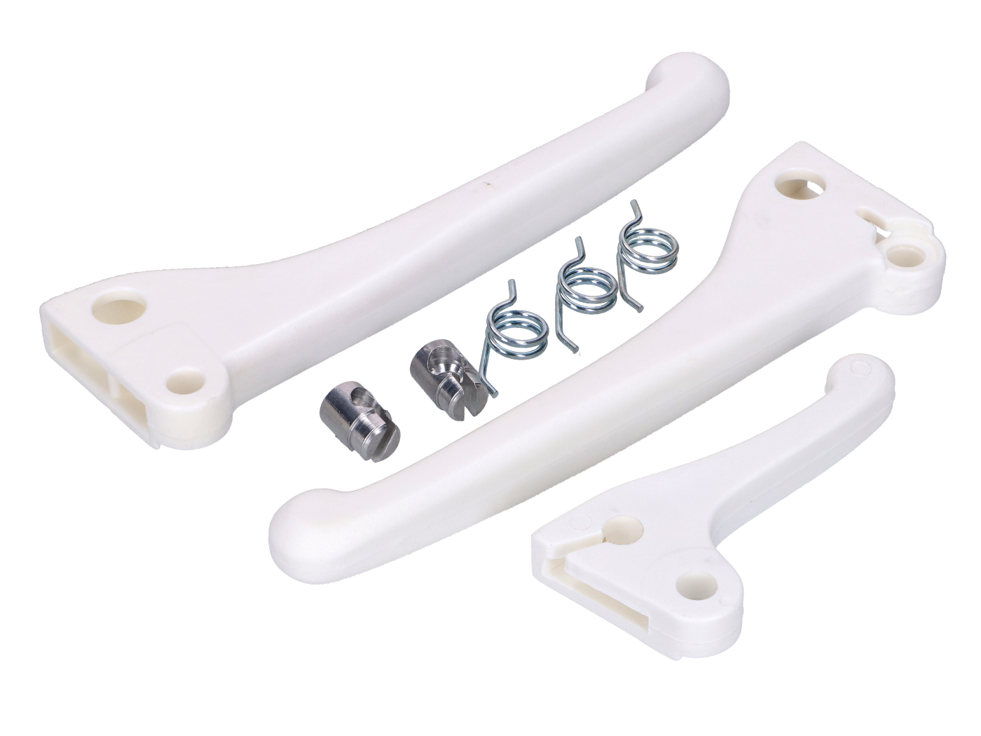 Diverse / Import Sada páček bílá s pružinami a nasouvacím niplem pro Piaggio Ciao, SI, Garelli Moped MG00000903