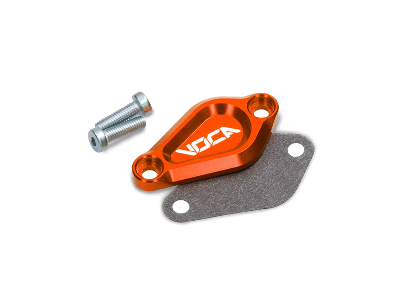 Voca Racing Kryt olejového čerpadla VOCA EVO oranžový pro Minarelli AM6, Derbi EBE, EBS, D50B VCR-SD71000/OR