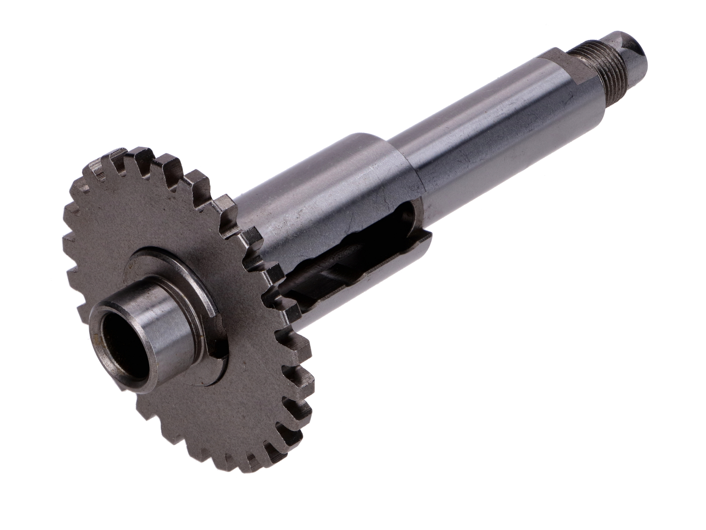 NTS Parts Hlavní hřídel převodovky 117 mm pro Hercules, DKW, Miele, Rixe, Sachs 50/4, LKH, KFS, LFS, LKS, LFH, EKF MG00062733