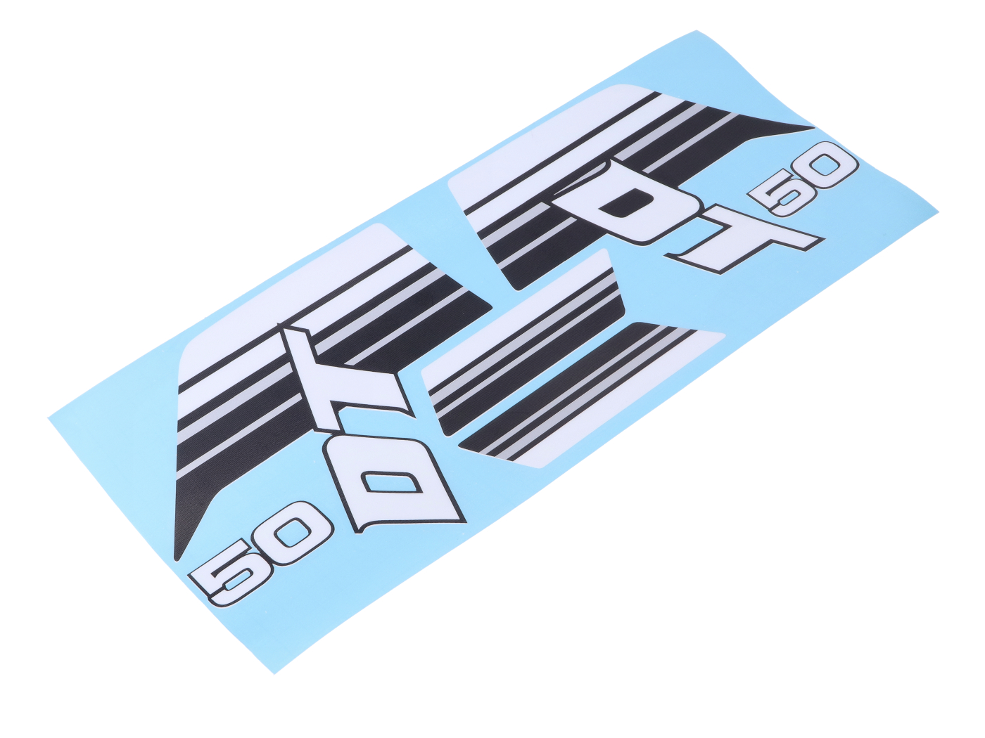 NTS Parts Sada samolepek na nádrž černá šedá pro Yamaha DT 50 Mokick MG00083141