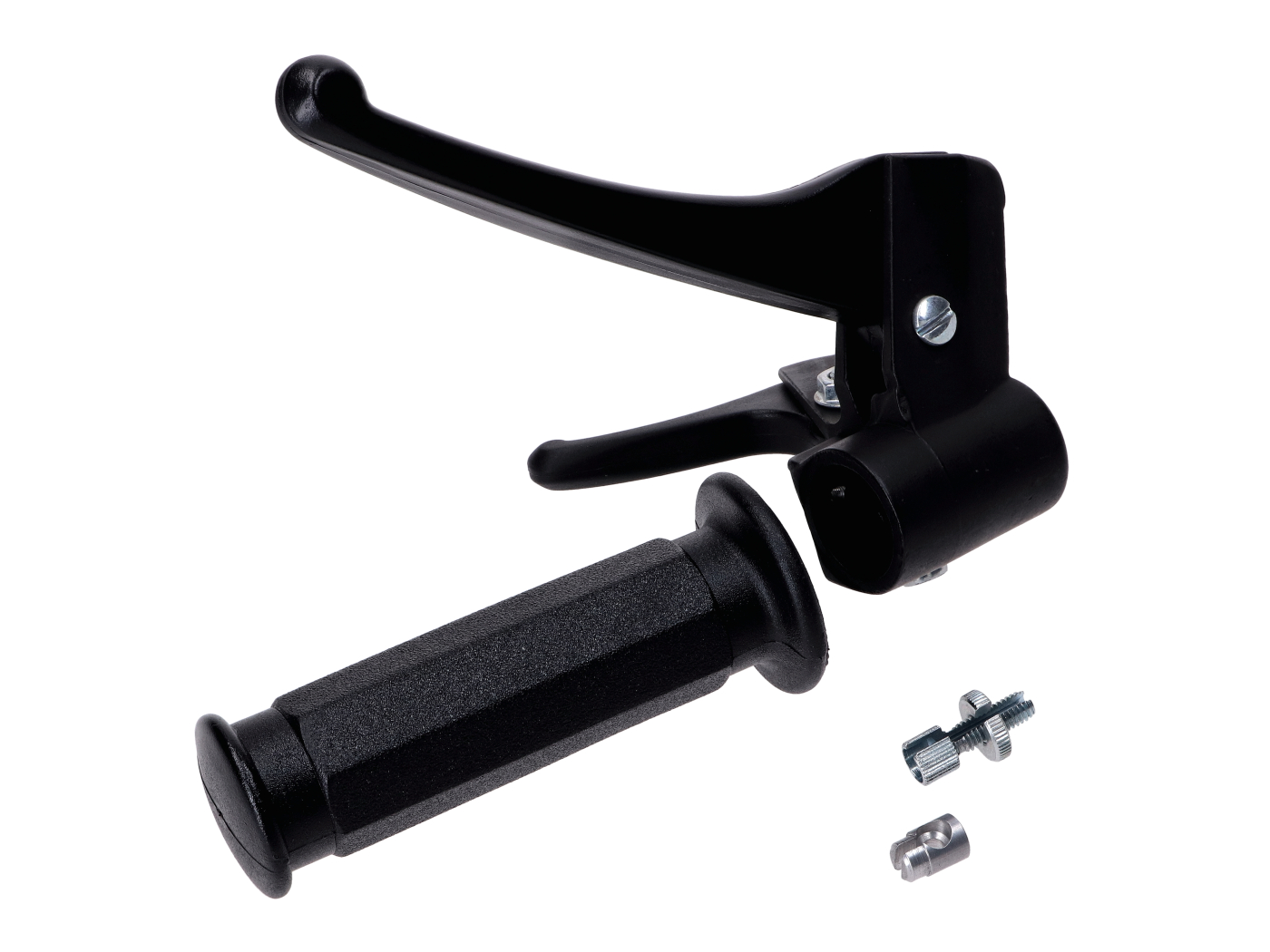 Brzdová páčka Domino s držákem, černá, pro Piaggio, Vespa Ciao, Bravo, Si do 1988 MG00000416