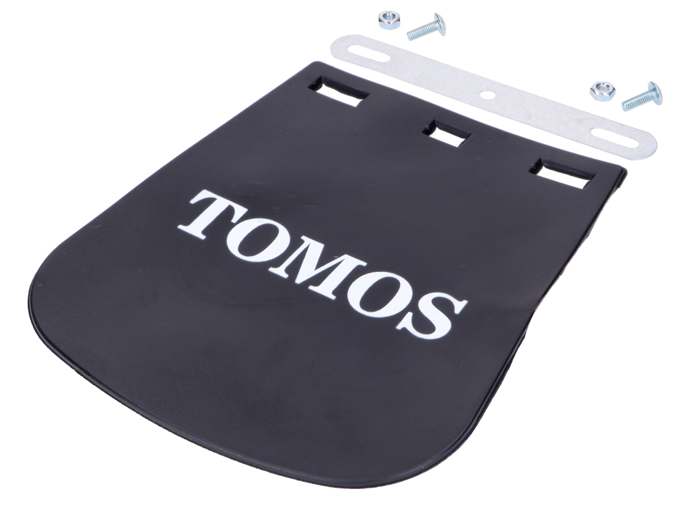 Diverse / Import Zástěrka černá s nápisem Tomos 14x17 cm pro Tomos MG00073399