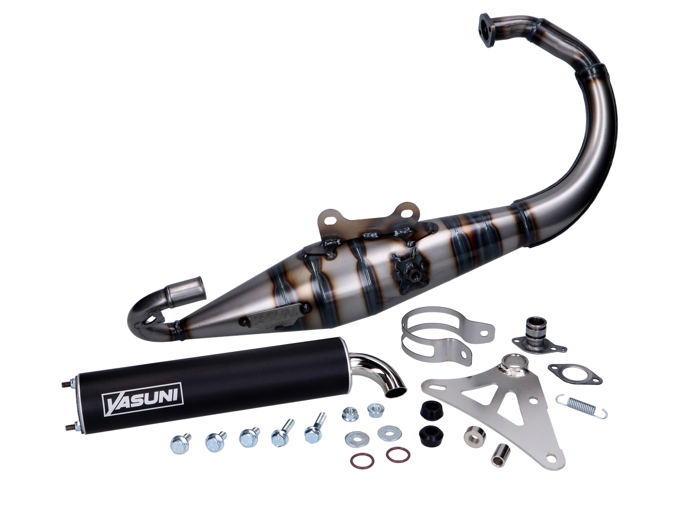 Výfuk Yasuni R-PRO černý pro Minarelli vertical YA307B-RPRO